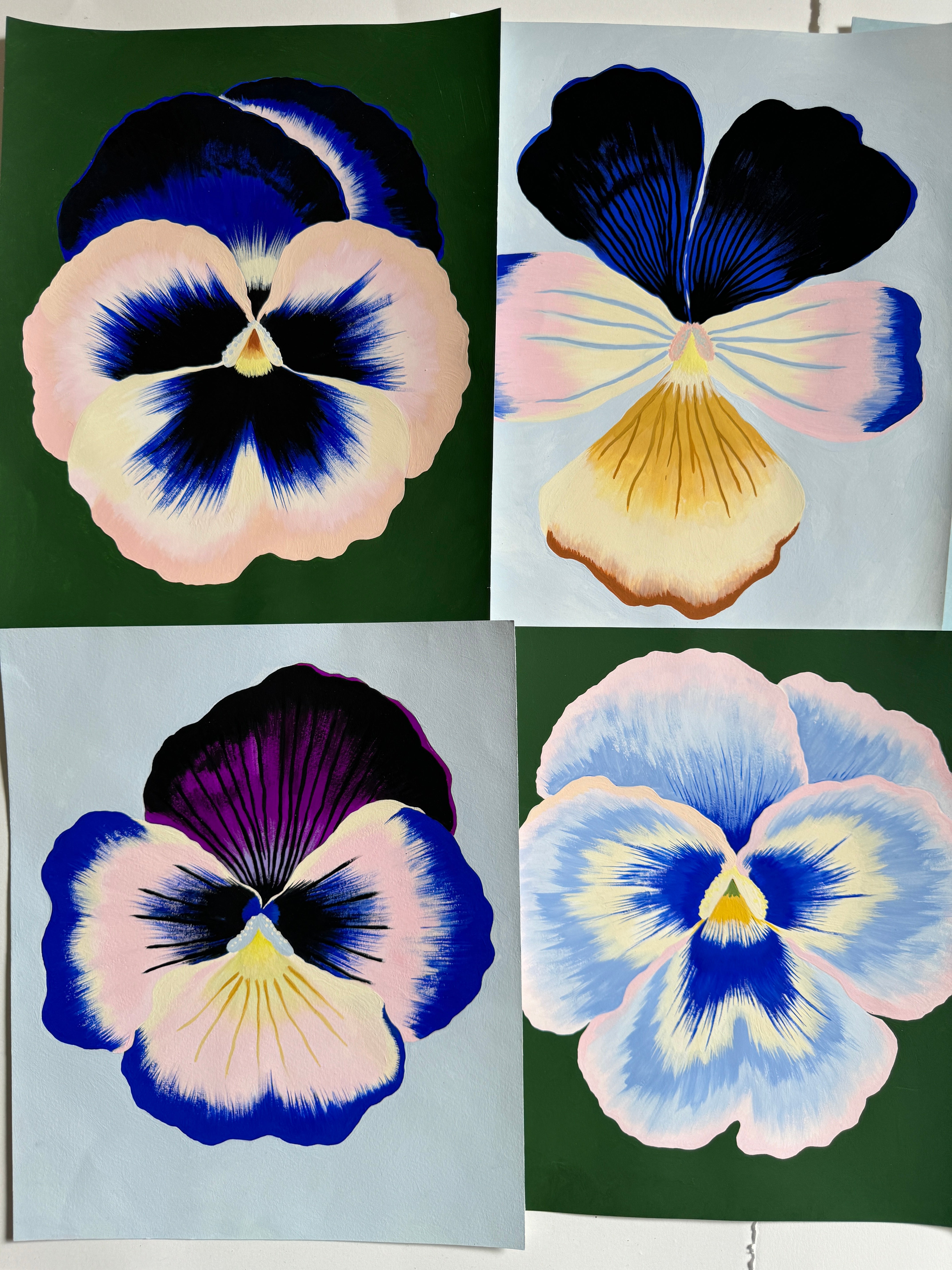 PANSY BLOOM no.7 10.5" x 12.25"