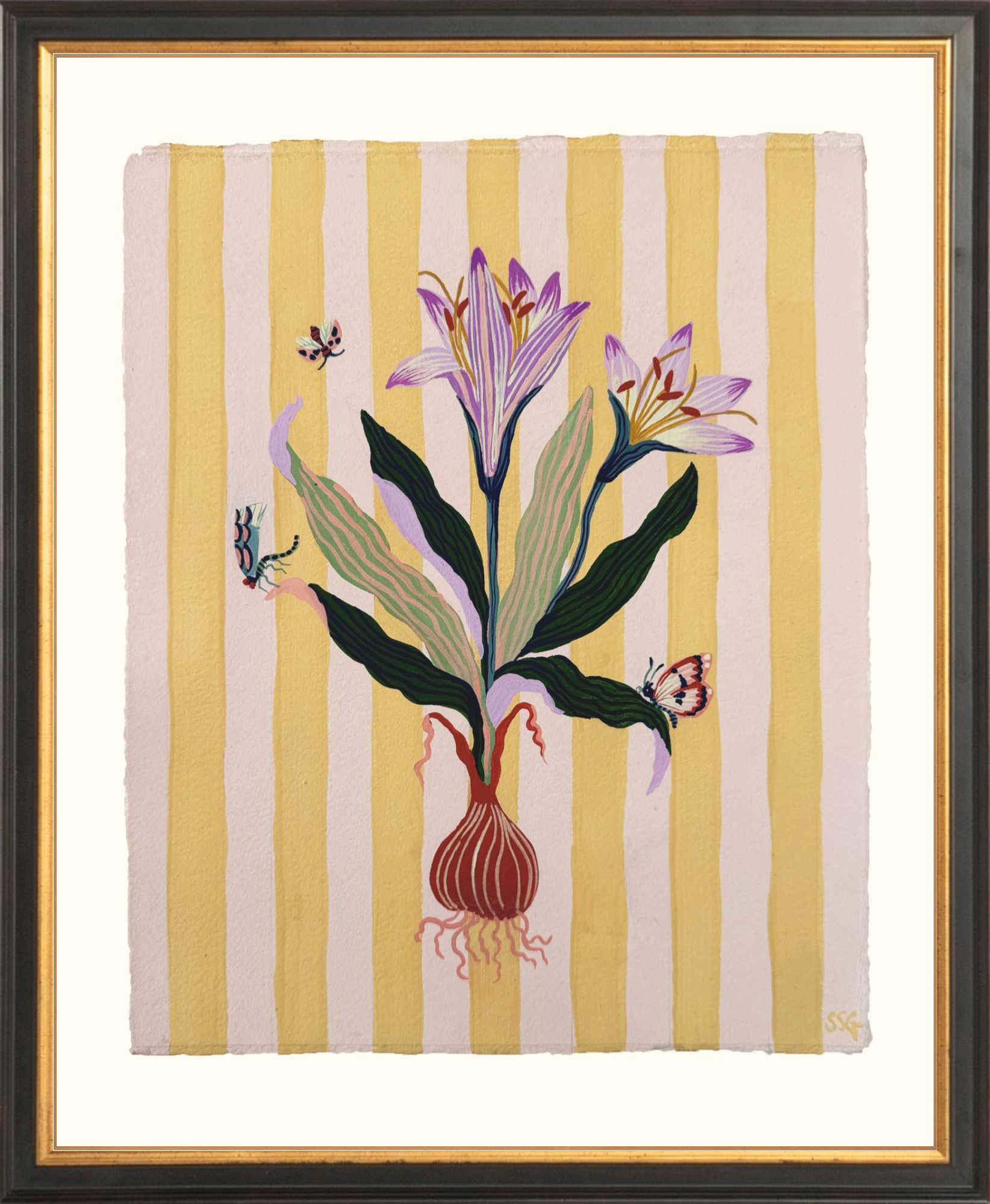 CROCUS STRIPES 9.2" x 11.2"