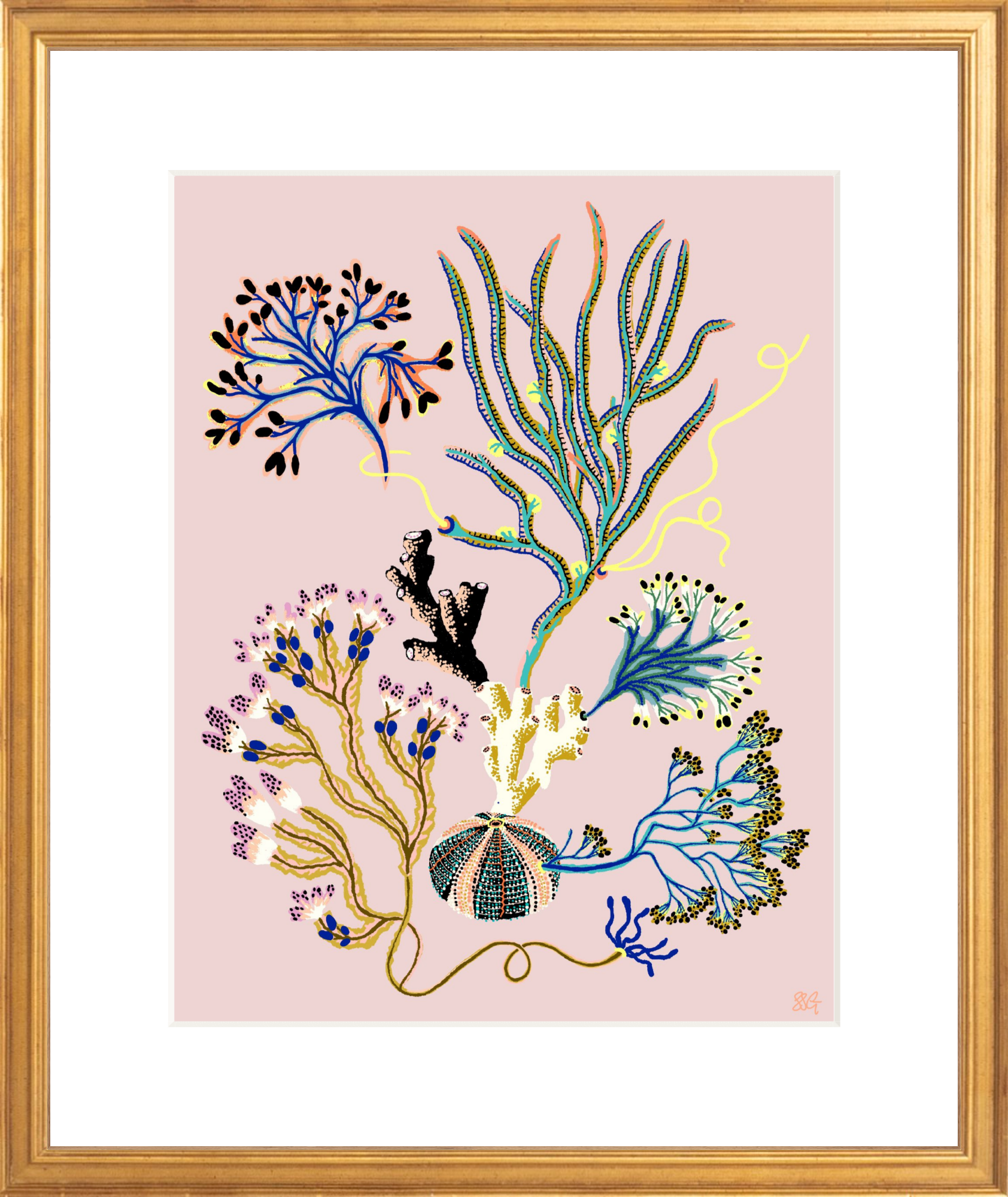 SEA GARDEN VIGNETTE 11" x 14"