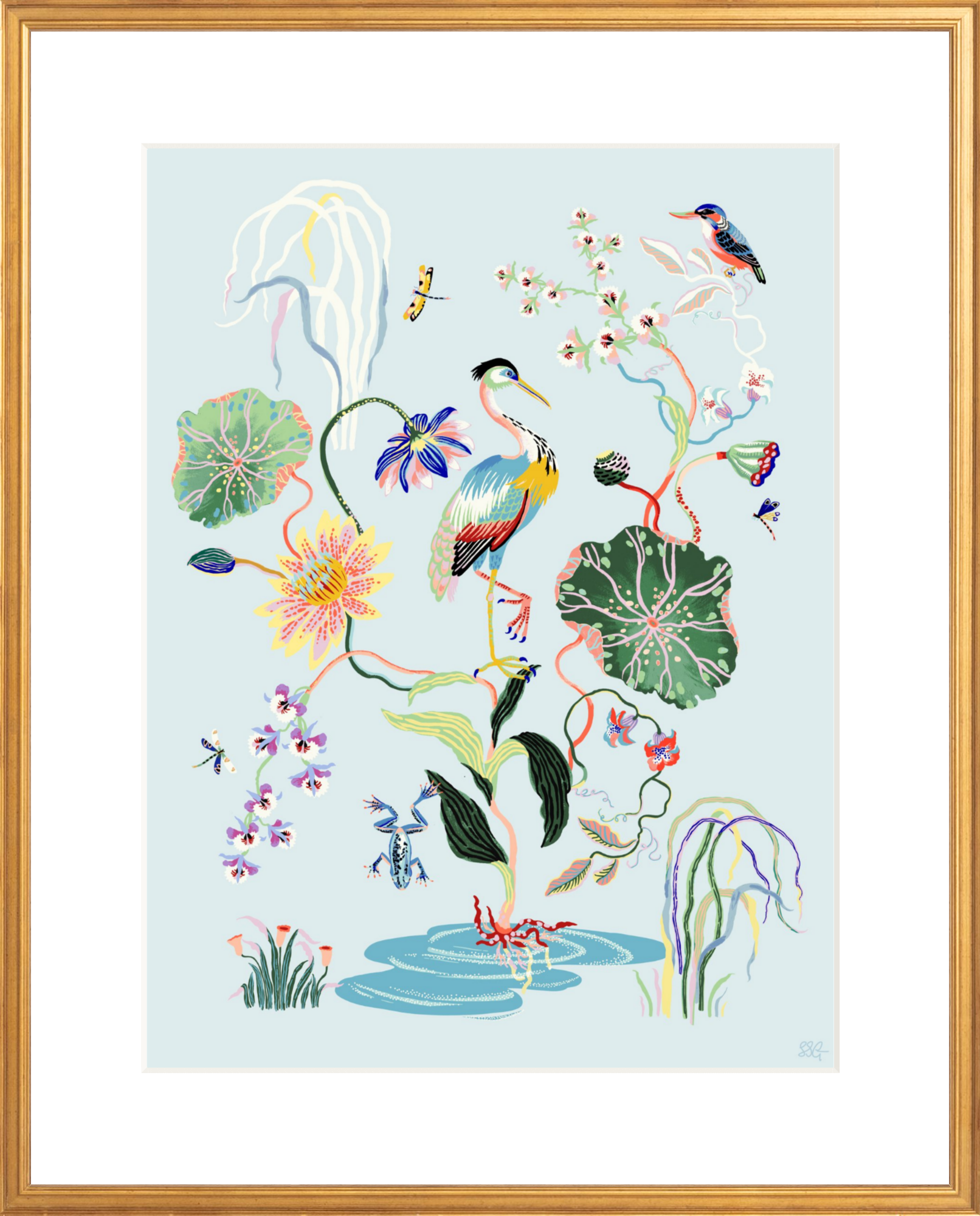 MARSH GARDEN 18"x24" in 2 color options