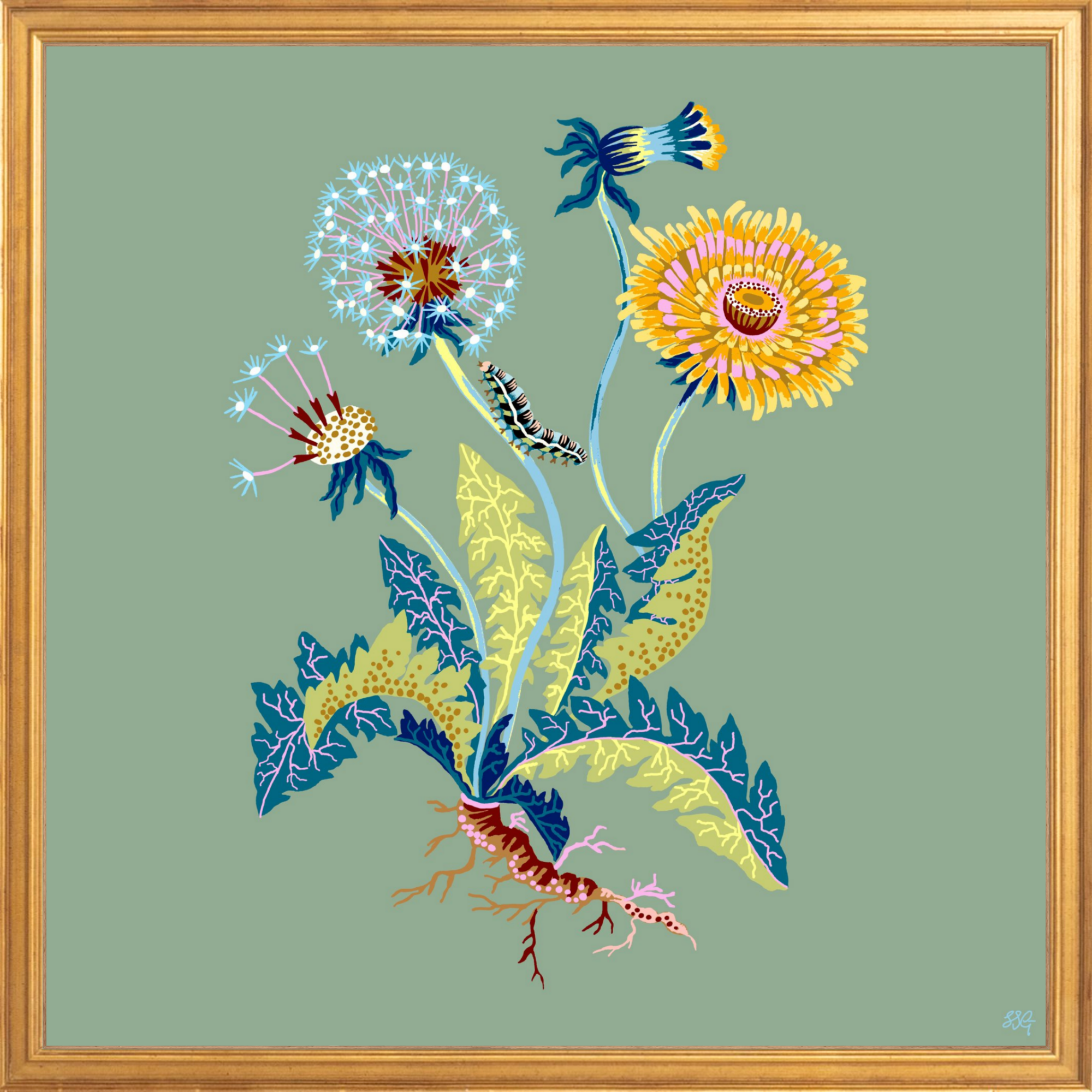 DANDELION 18" x 18"