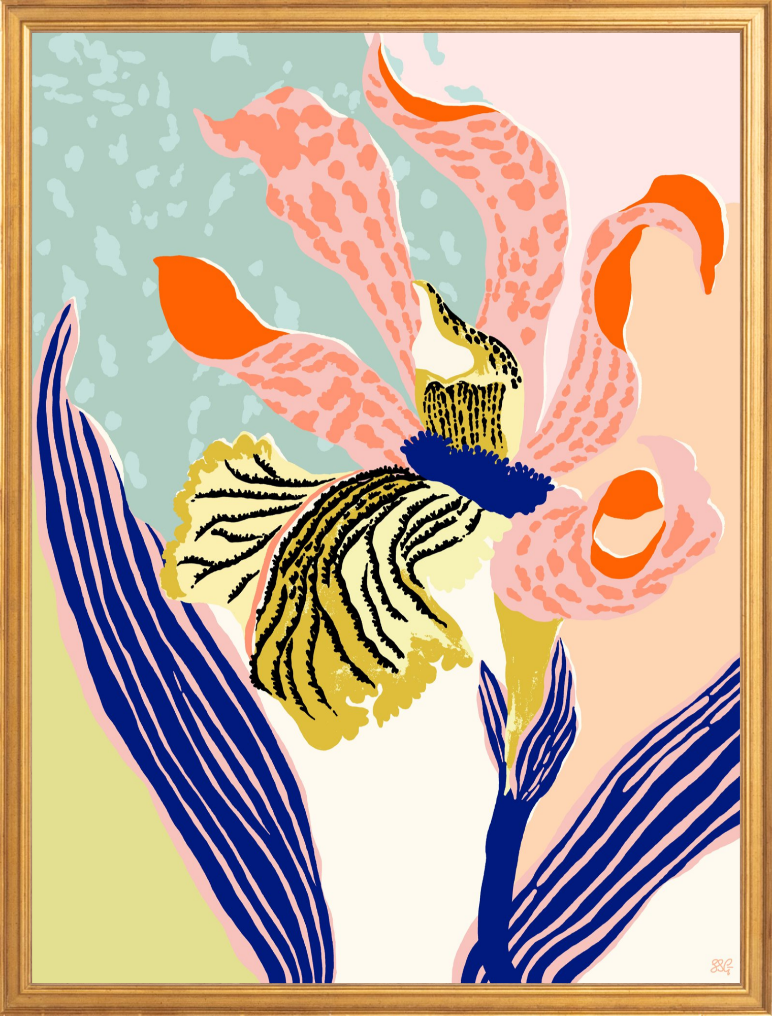 MODERN ORCHID 18" x 24"
