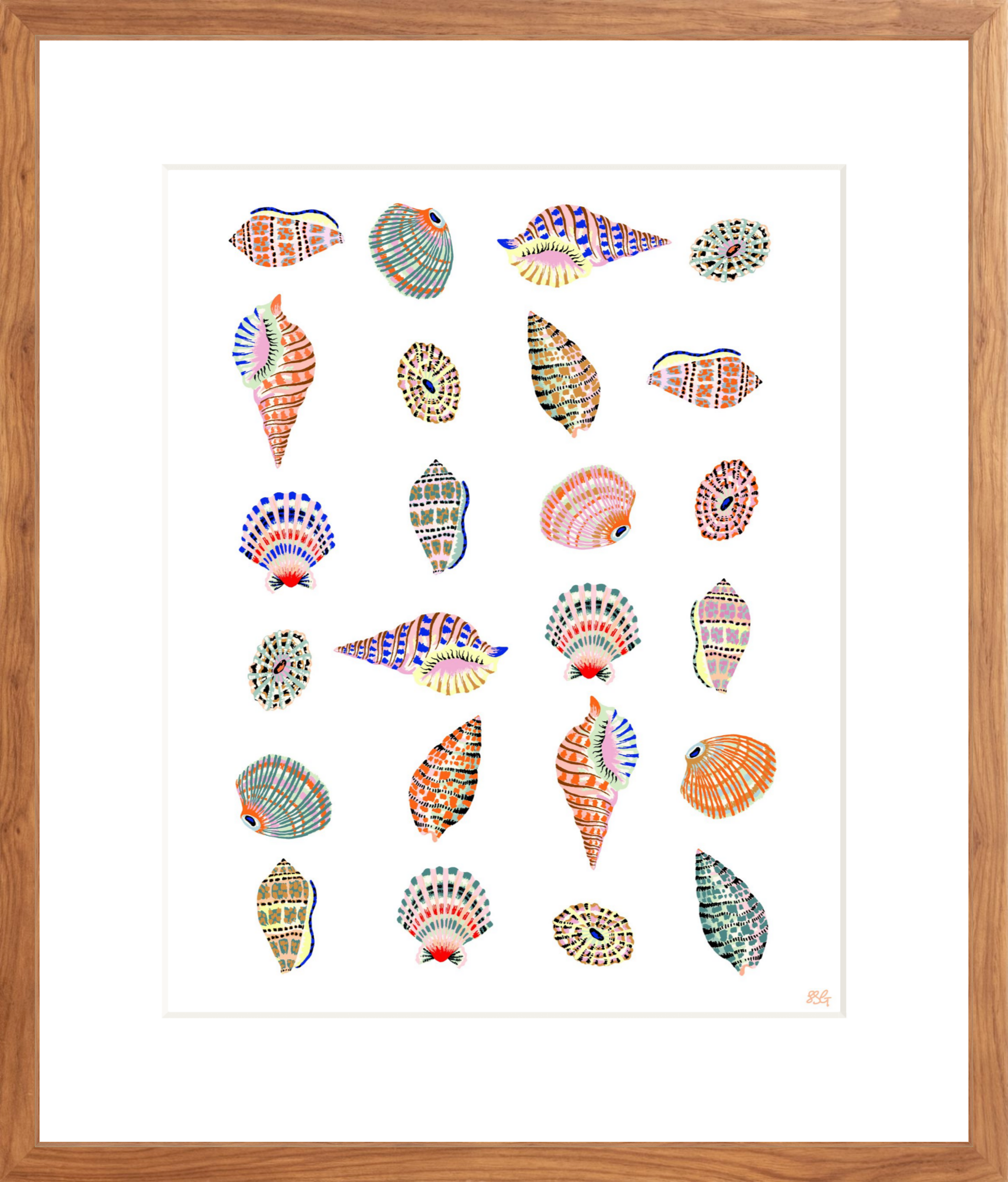 BEACH HOUSE SHELLS 16" x 20"
