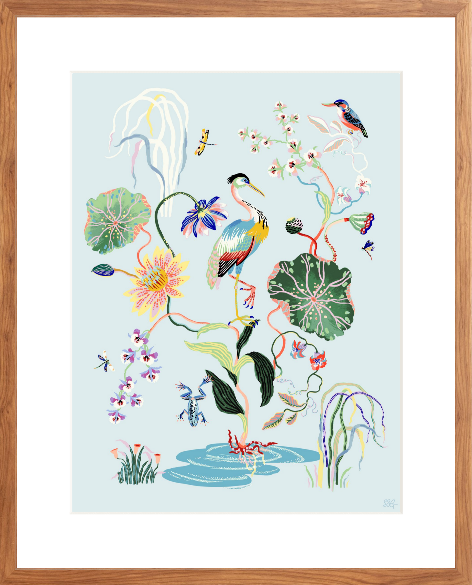 MARSH GARDEN 18"x24" in 2 color options