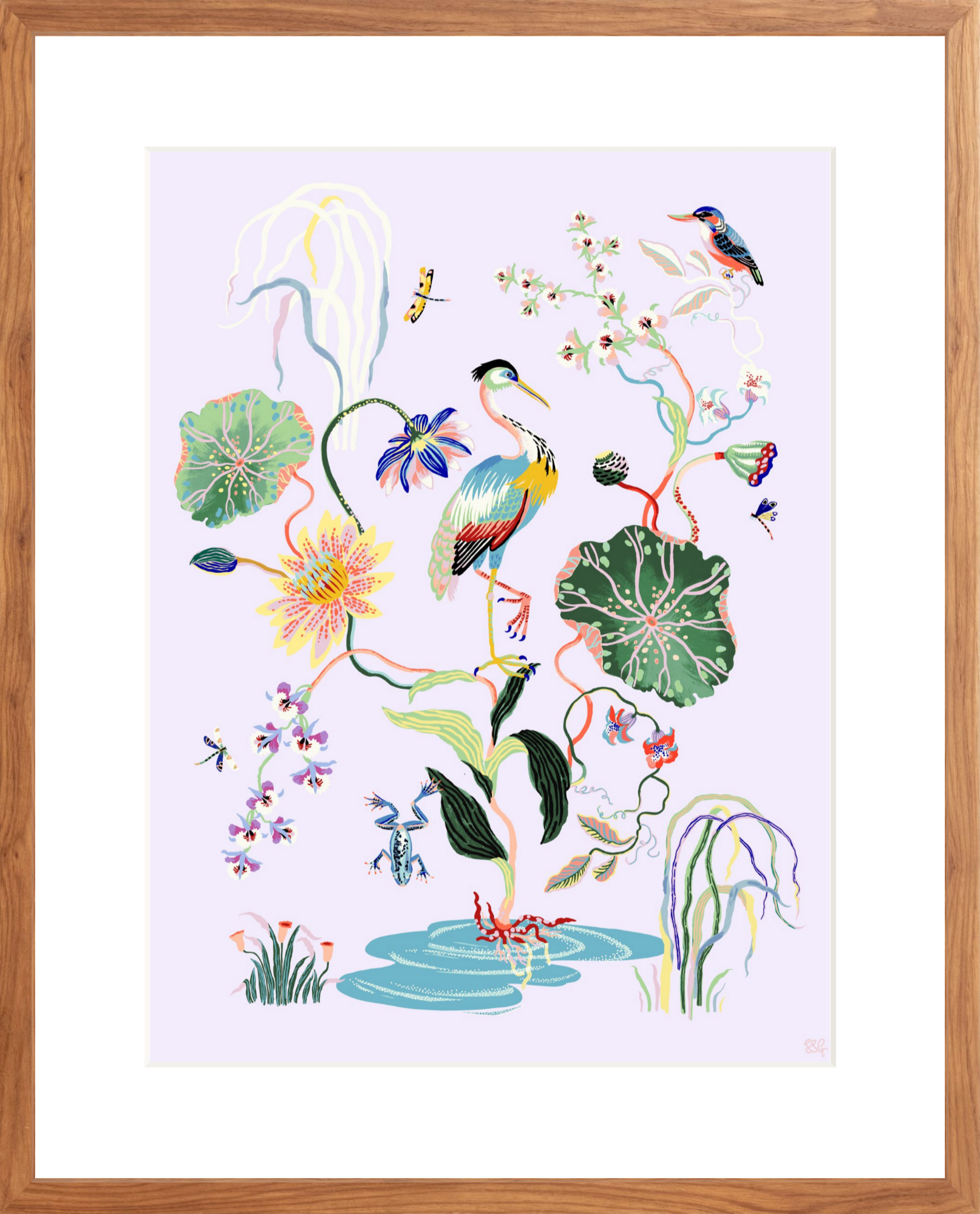 MARSH GARDEN 18"x24" in 2 color options