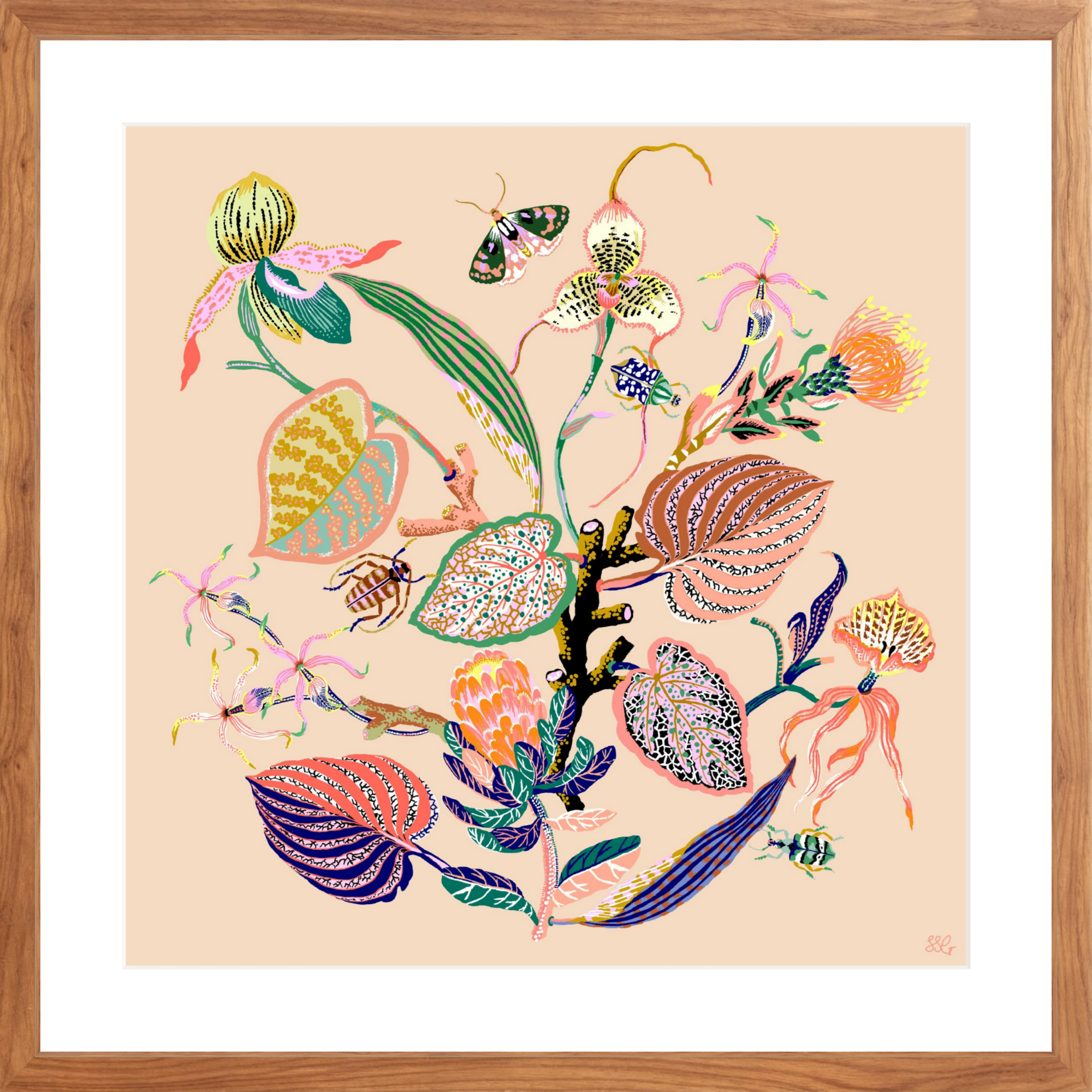 WONDERGARDEN VIGNETTE Pink Clay 20" x 20"