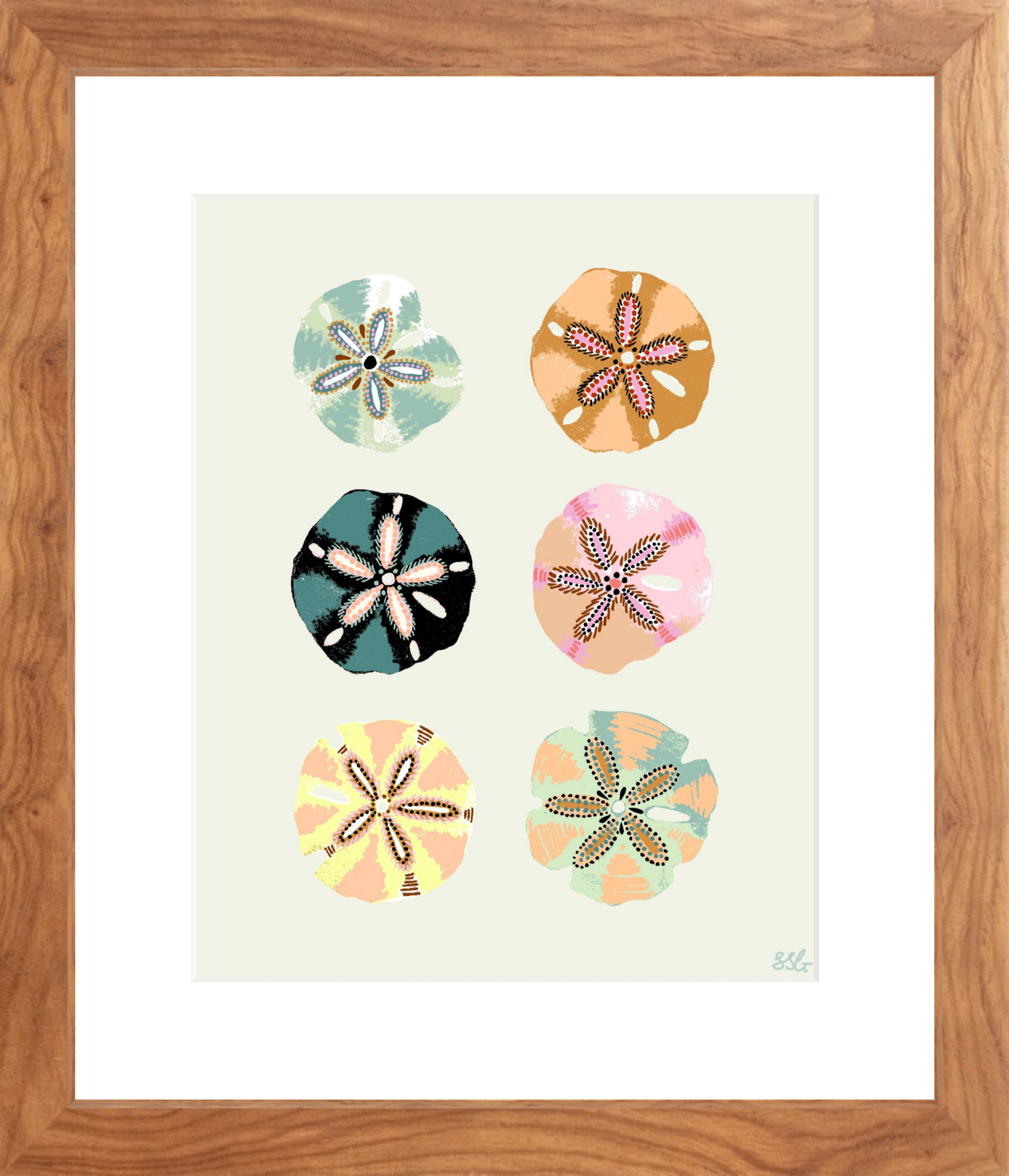 SAND DOLLAR 8" x 10" in 2 color options