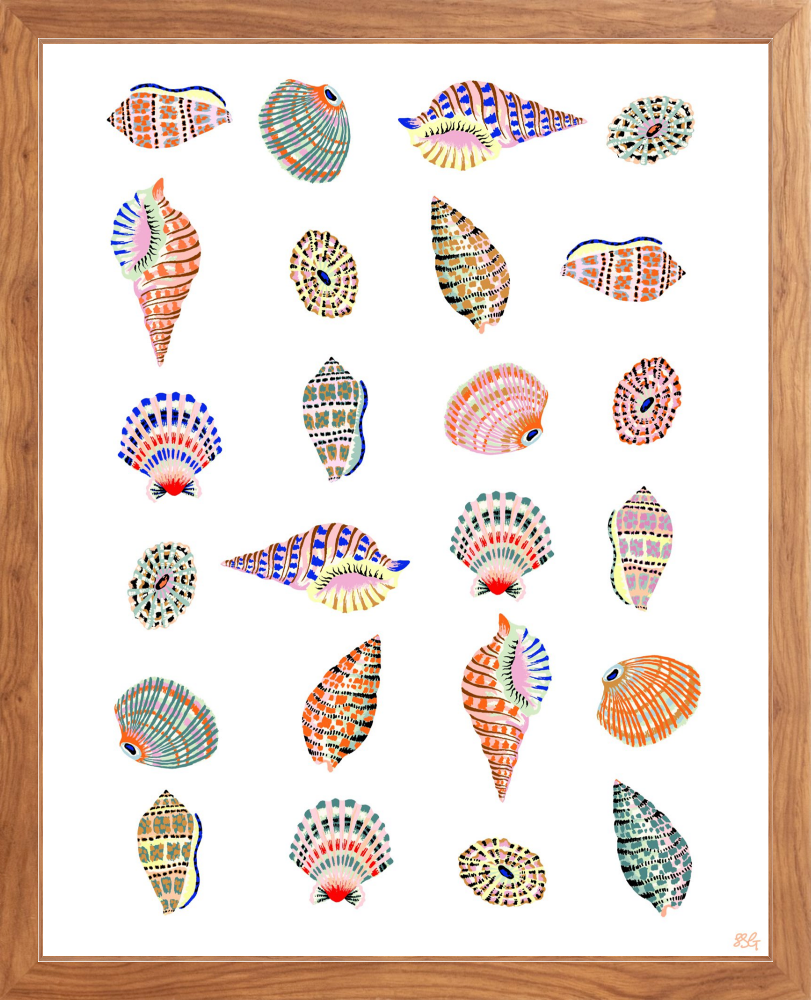 BEACH HOUSE SHELLS 16" x 20"