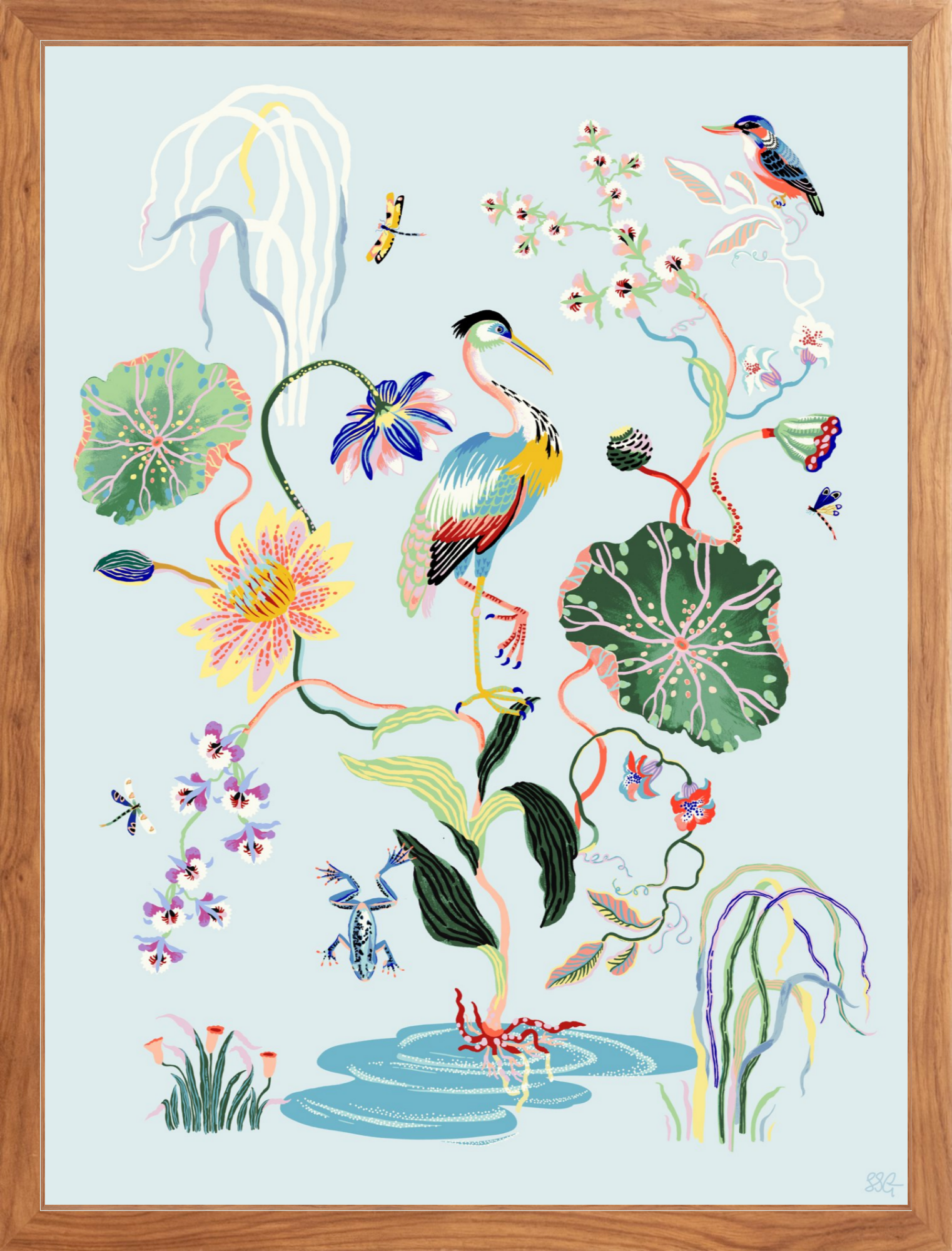 MARSH GARDEN 18"x24" in 2 color options