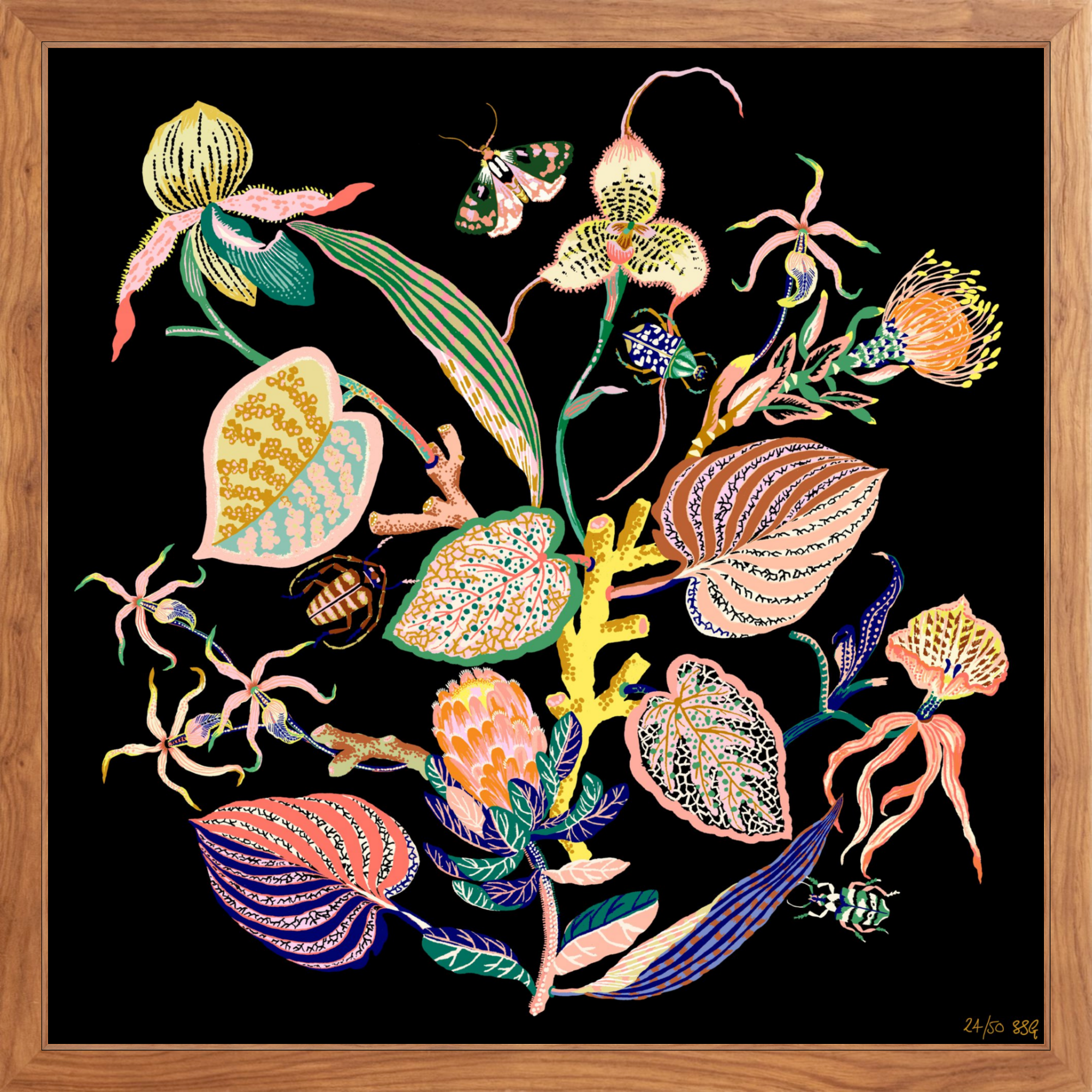 WONDERGARDEN VIGNETTE Limited Edition 20" x 20"