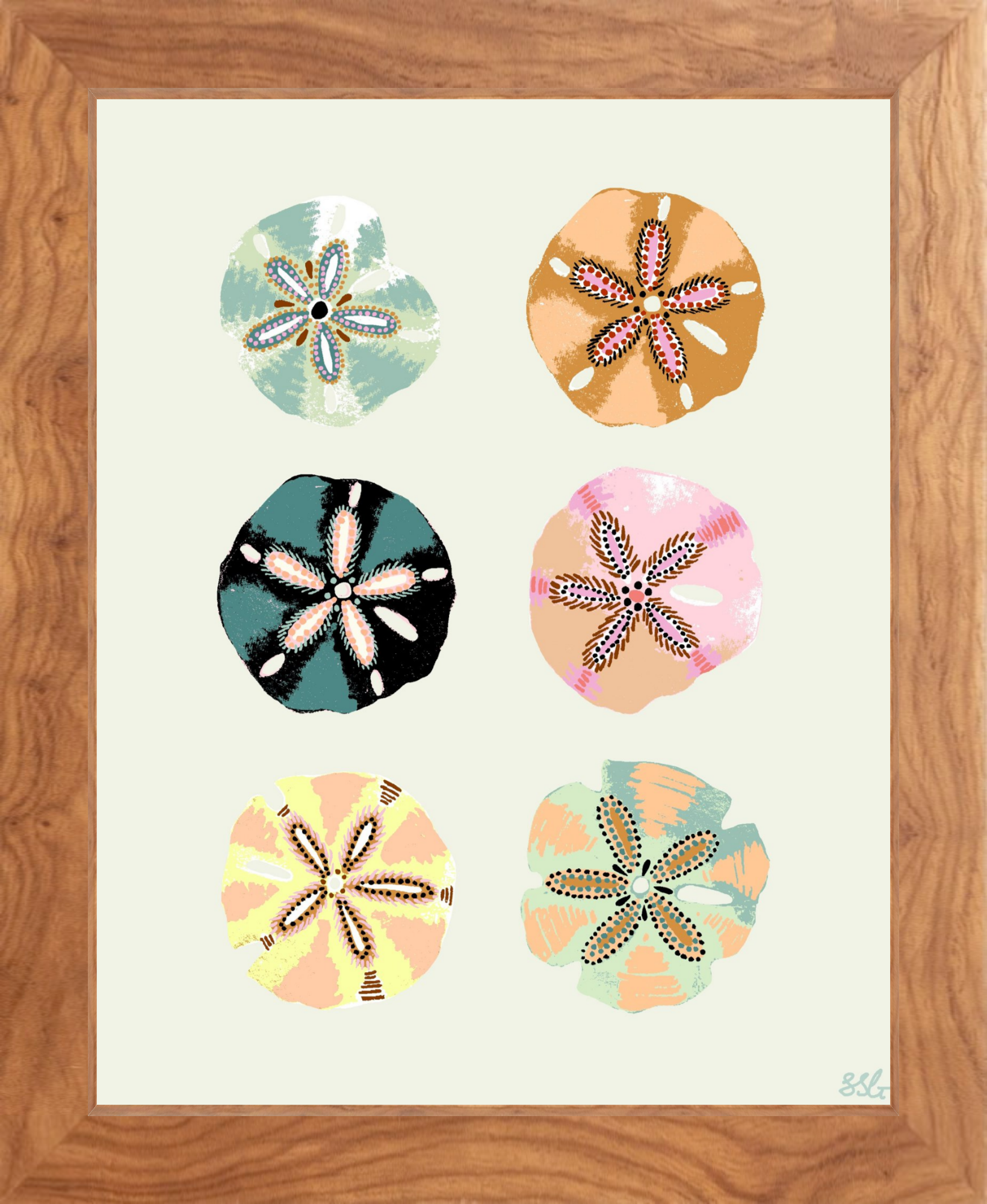 SAND DOLLAR 8" x 10" in 2 color options
