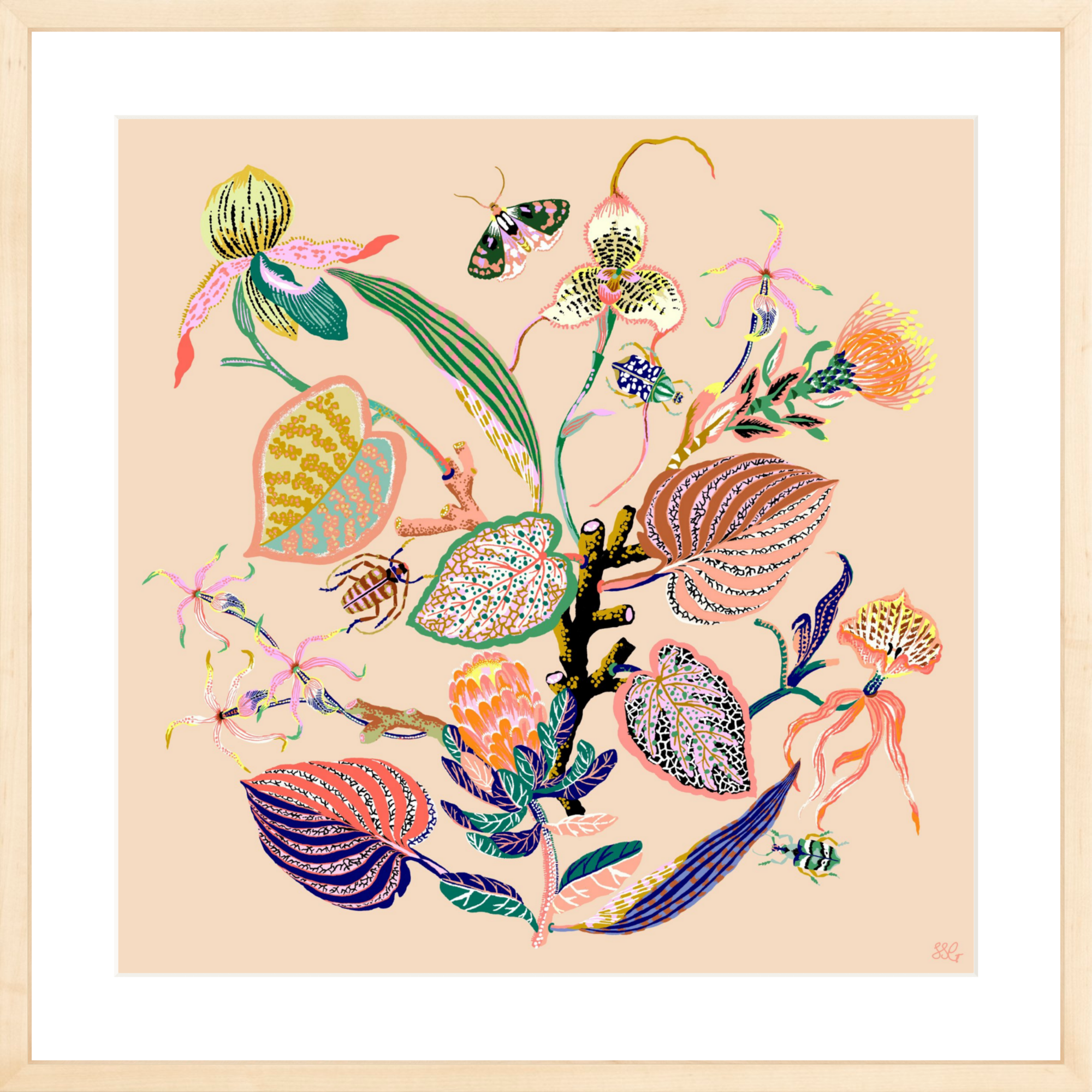 WONDERGARDEN VIGNETTE Pink Clay 20" x 20"