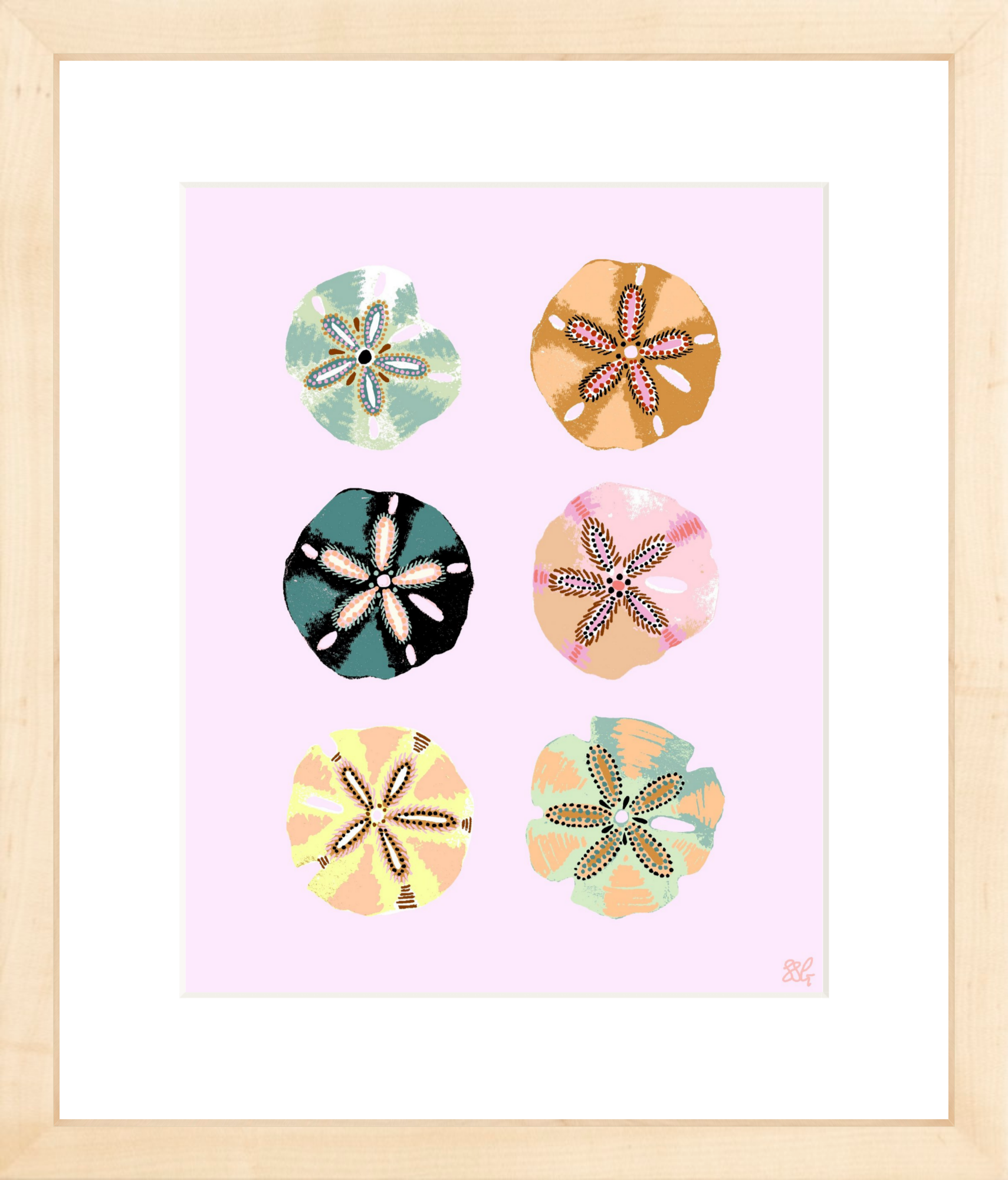 SAND DOLLAR 8" x 10" in 2 color options