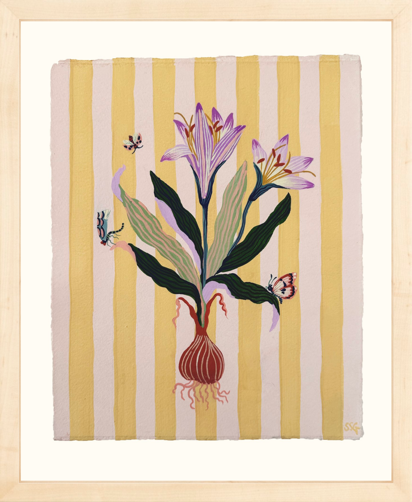 CROCUS STRIPES 9.2" x 11.2"