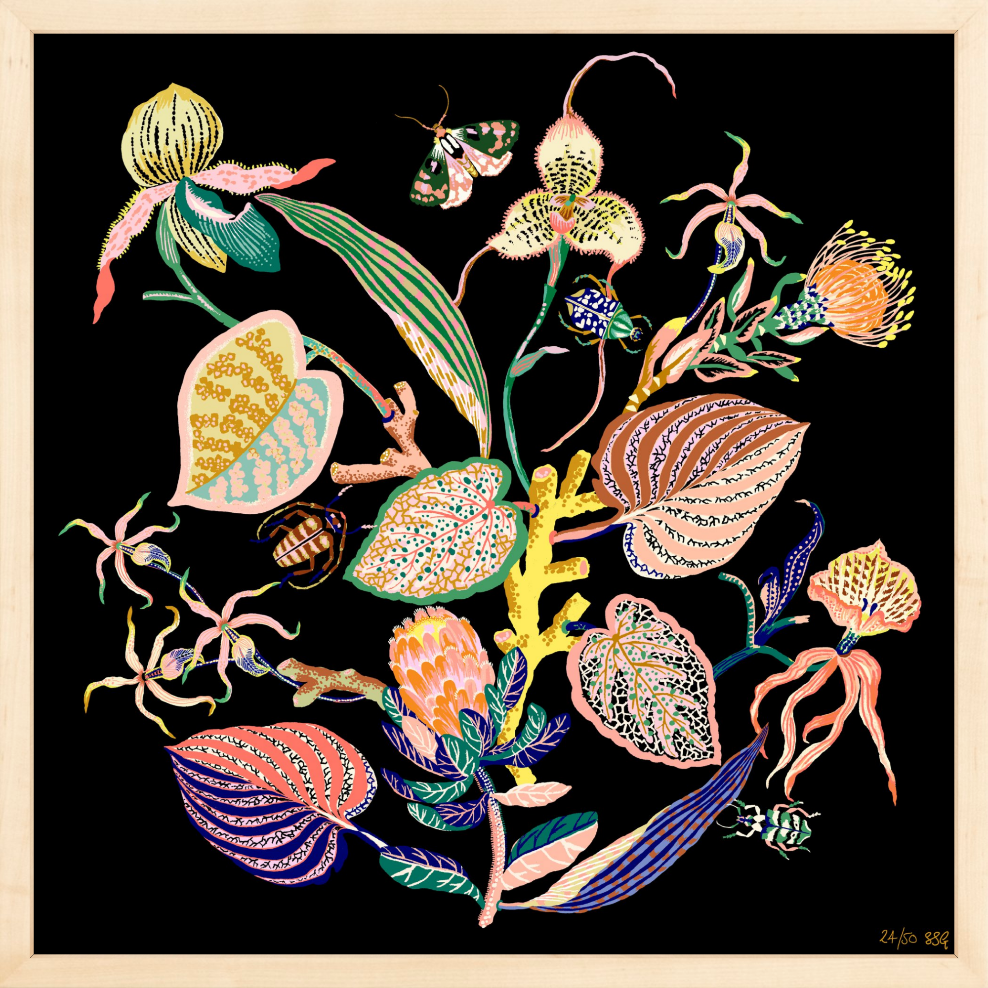WONDERGARDEN VIGNETTE Limited Edition 20" x 20"