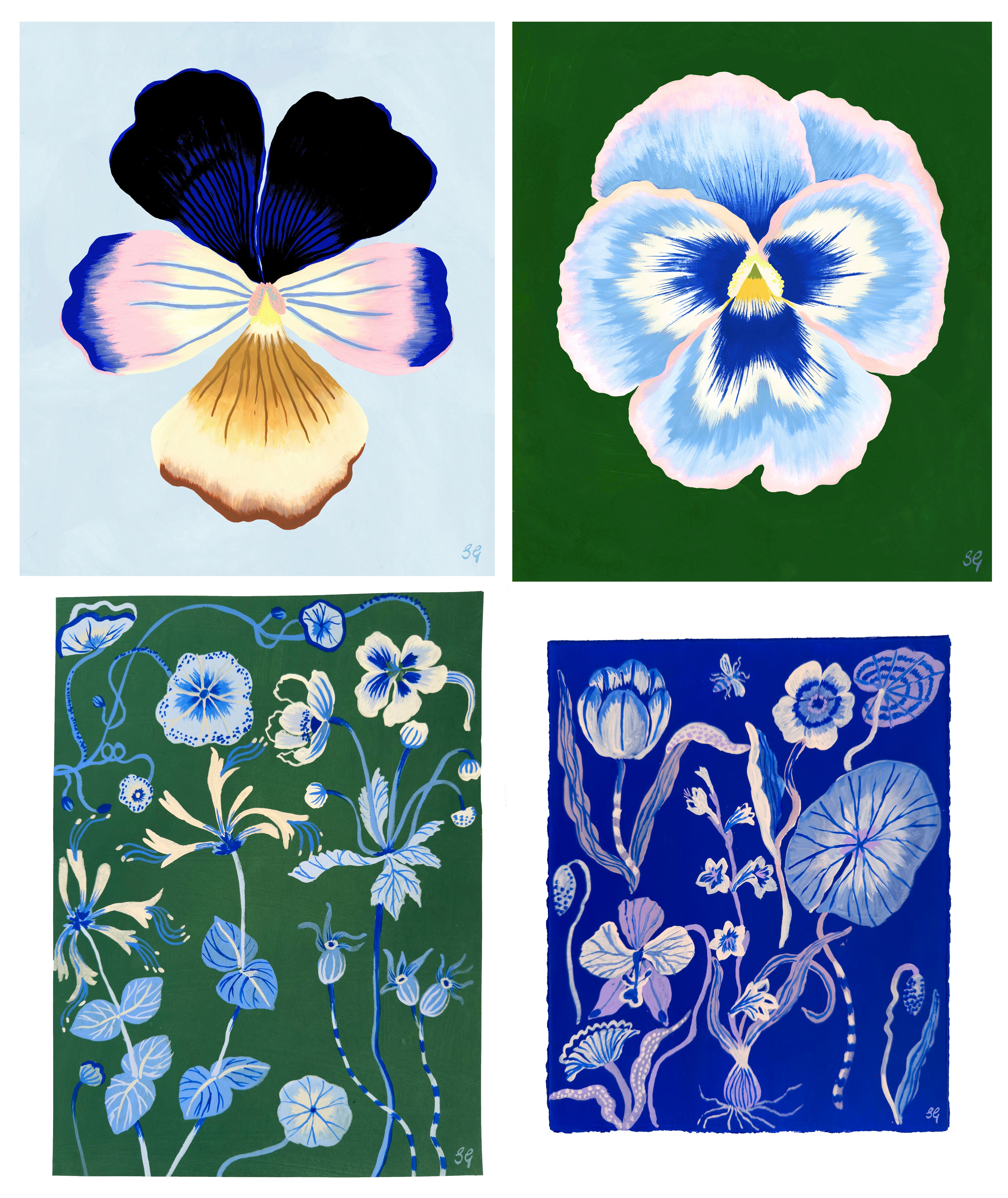 PANSY BLOOM no.7 10.5" x 12.25"