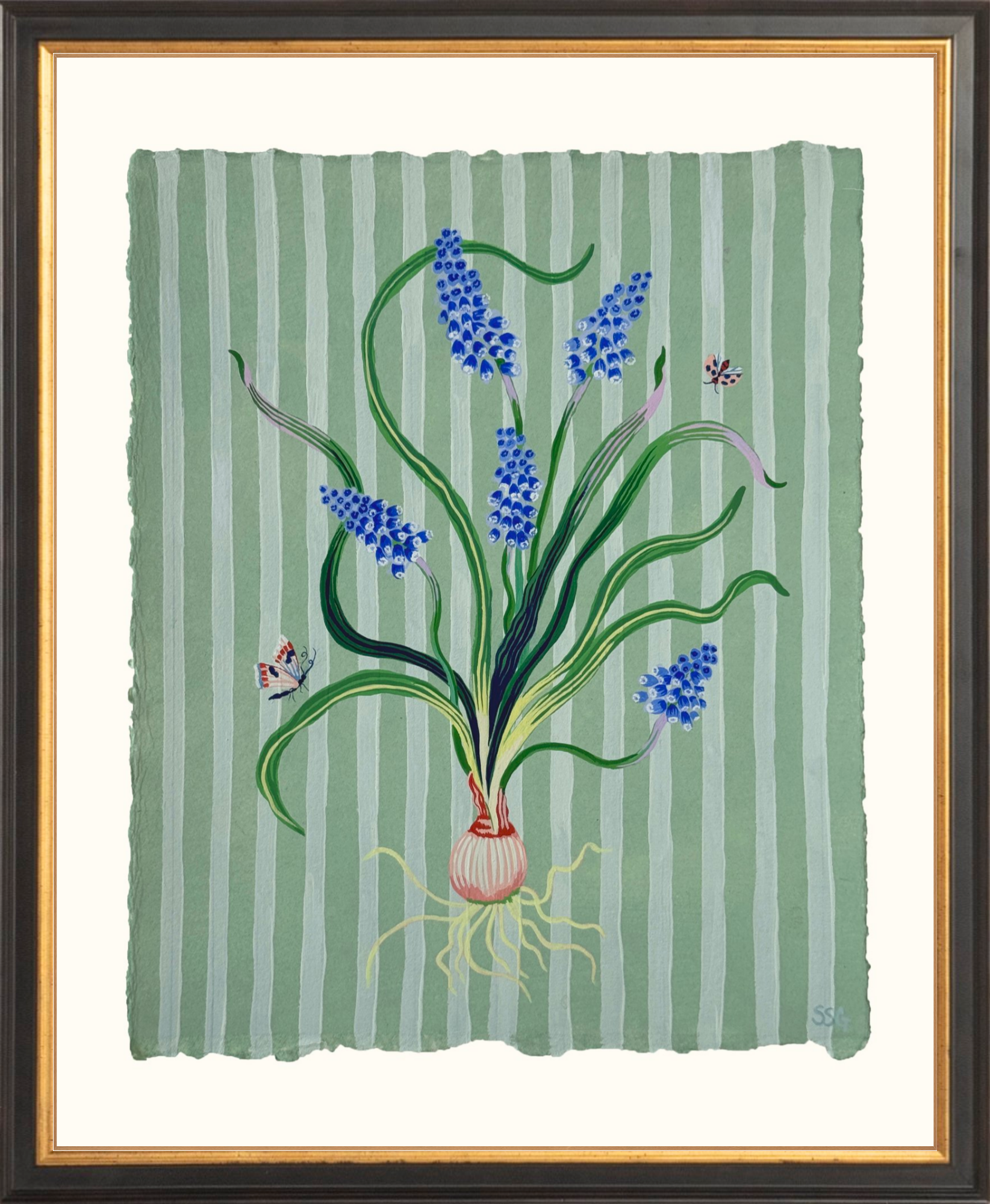 MUSCARI STRIPES 9.4" x 11.5"