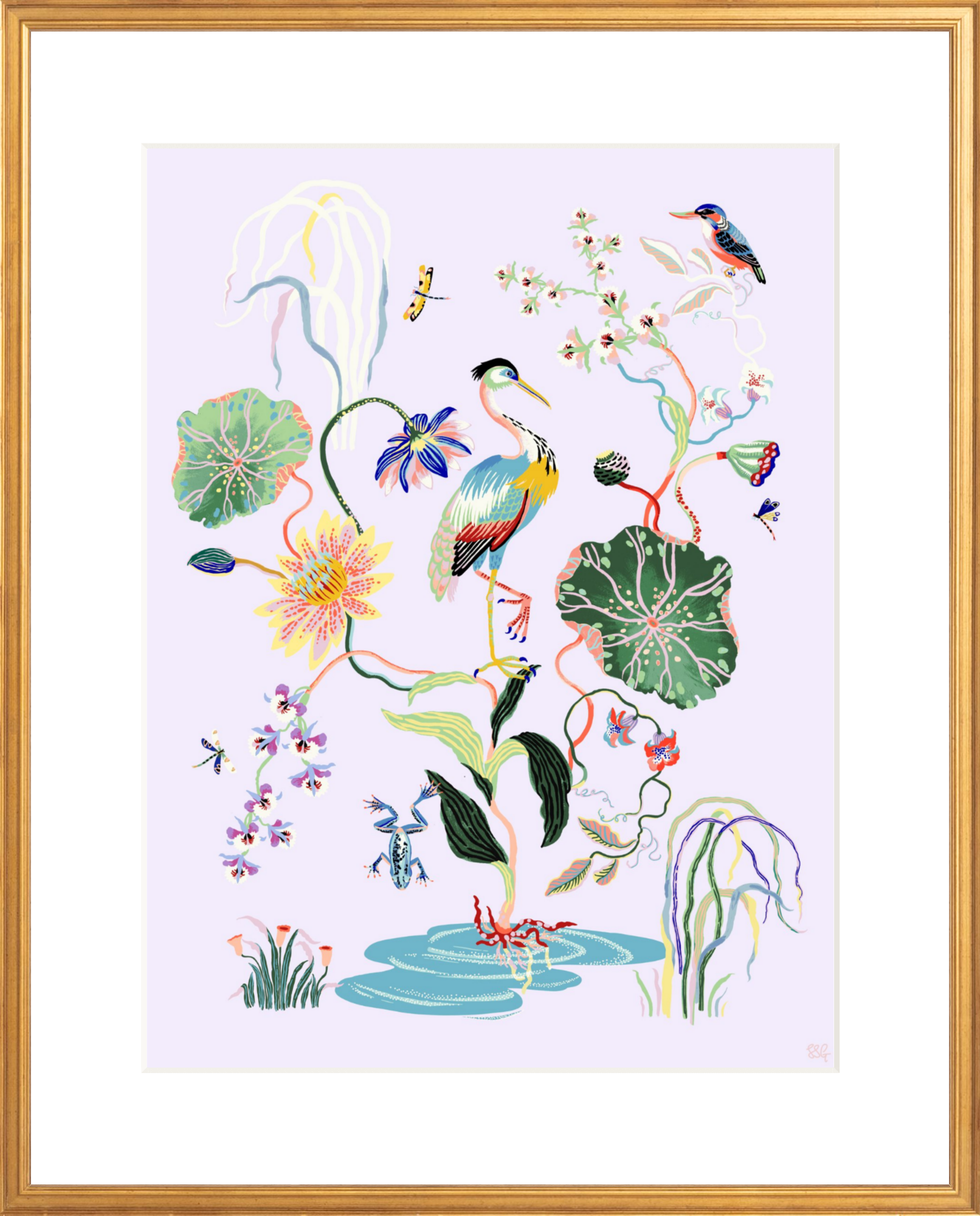 MARSH GARDEN 18"x24" in 2 color options