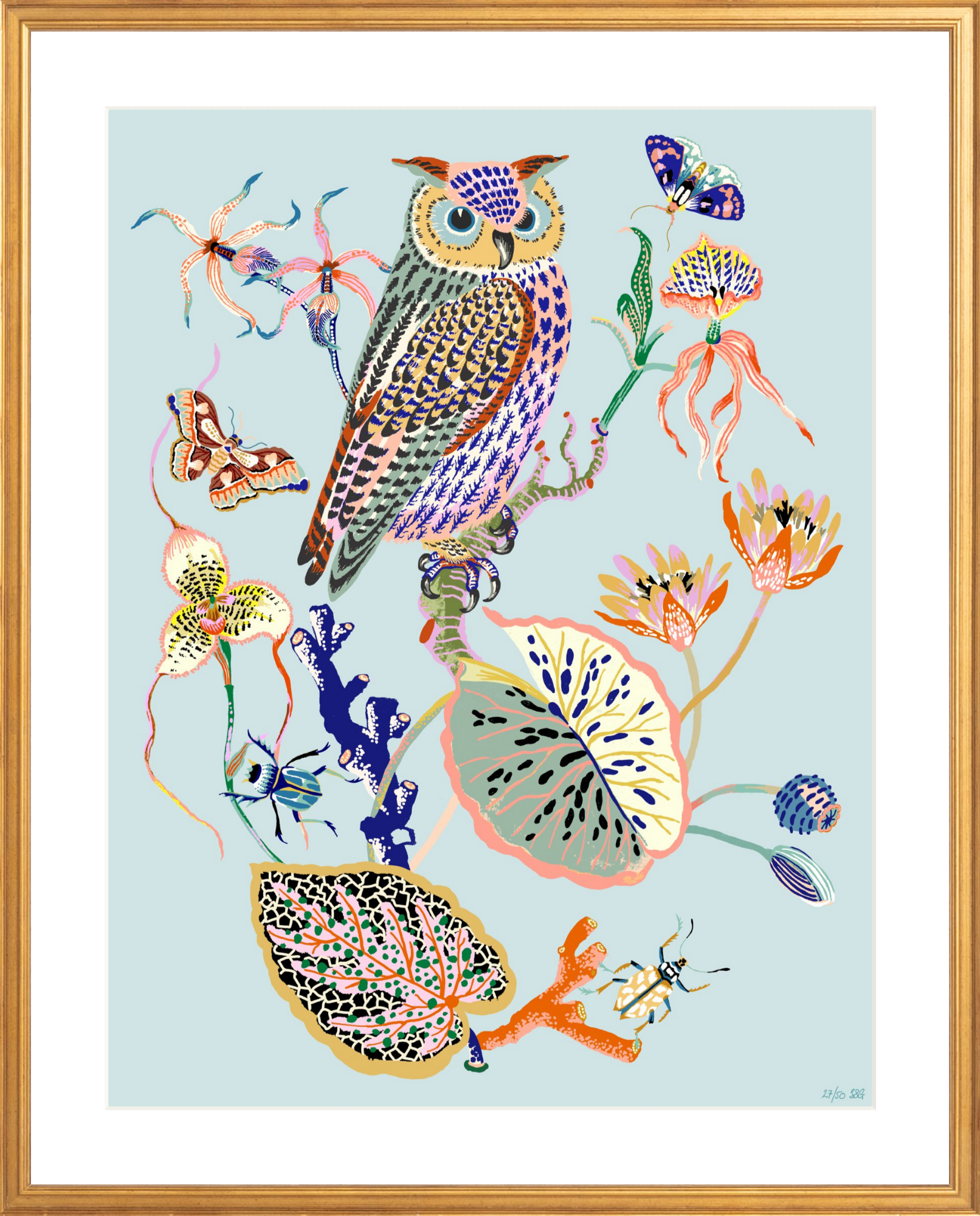 WONDERGARDEN OWL Limited Edition 20" x 26"