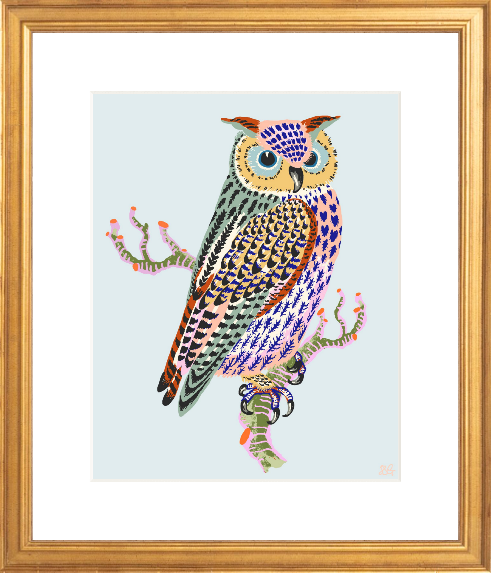 OWL 8" x 10" in 2 color options