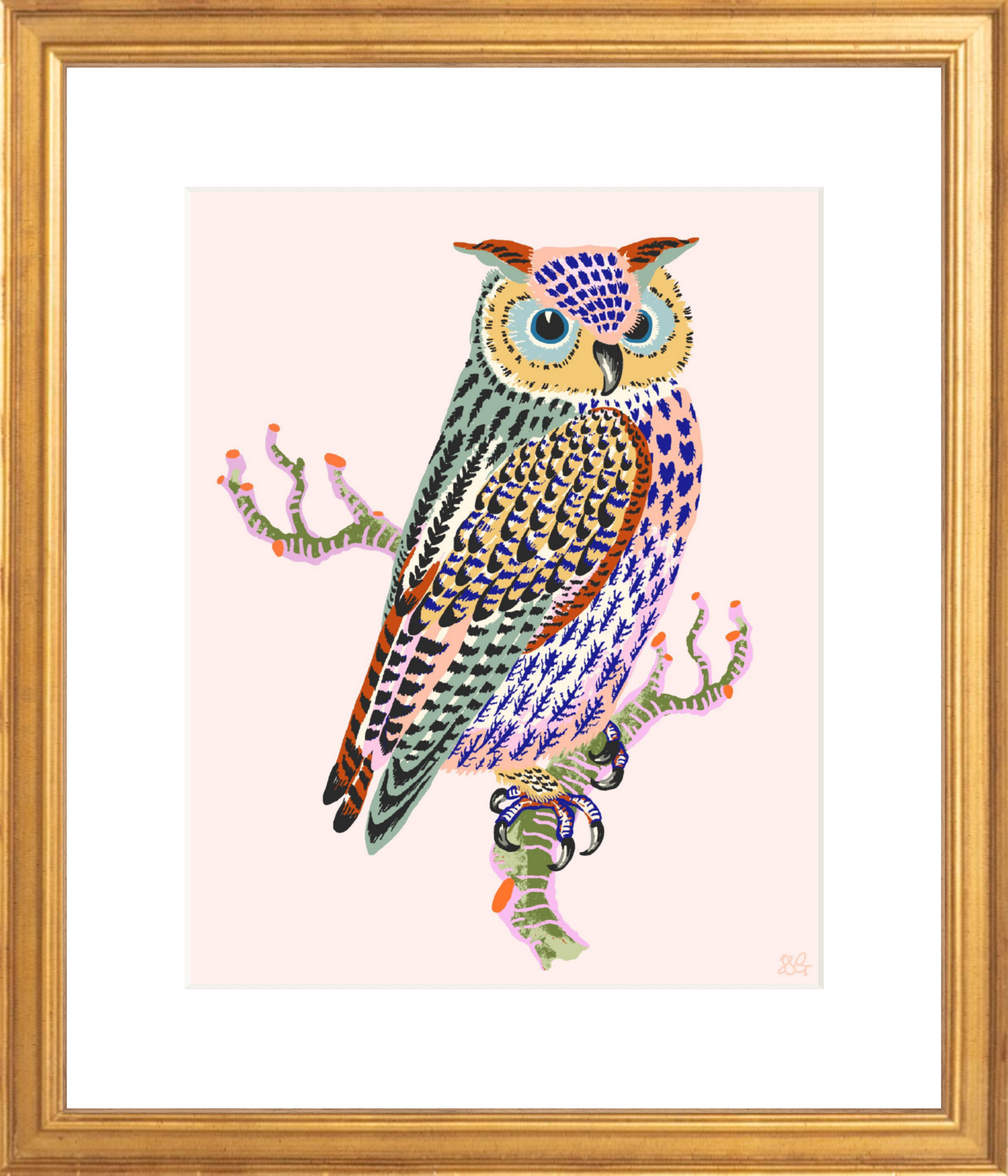 OWL 8" x 10" in 2 color options