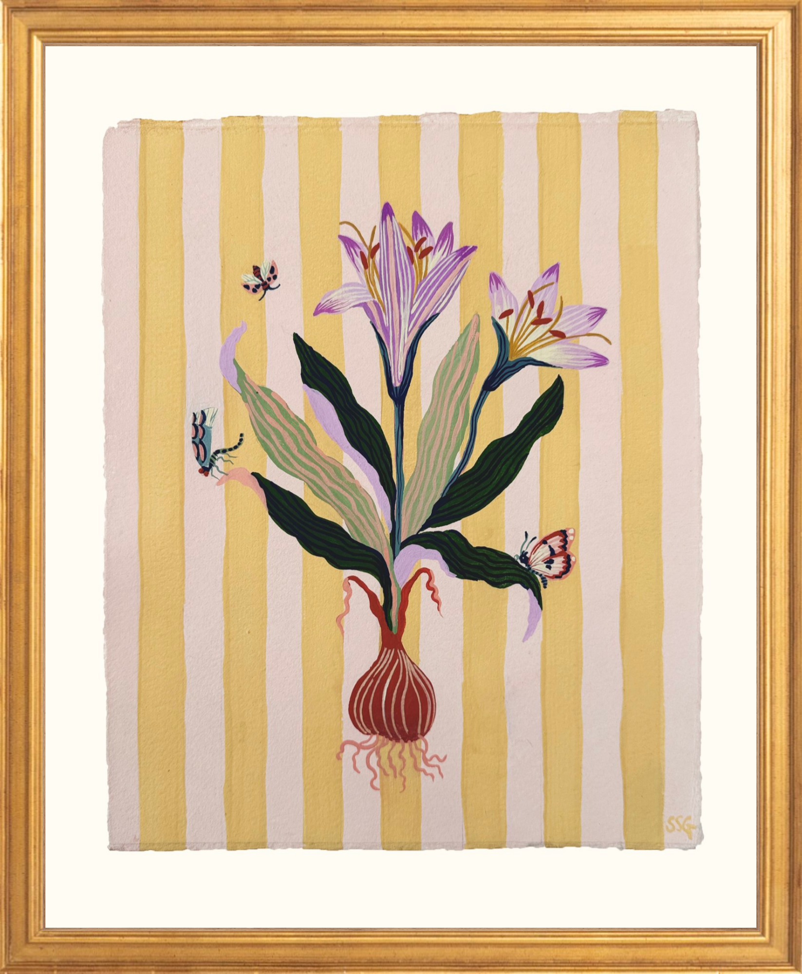 CROCUS STRIPES 9.2" x 11.2"