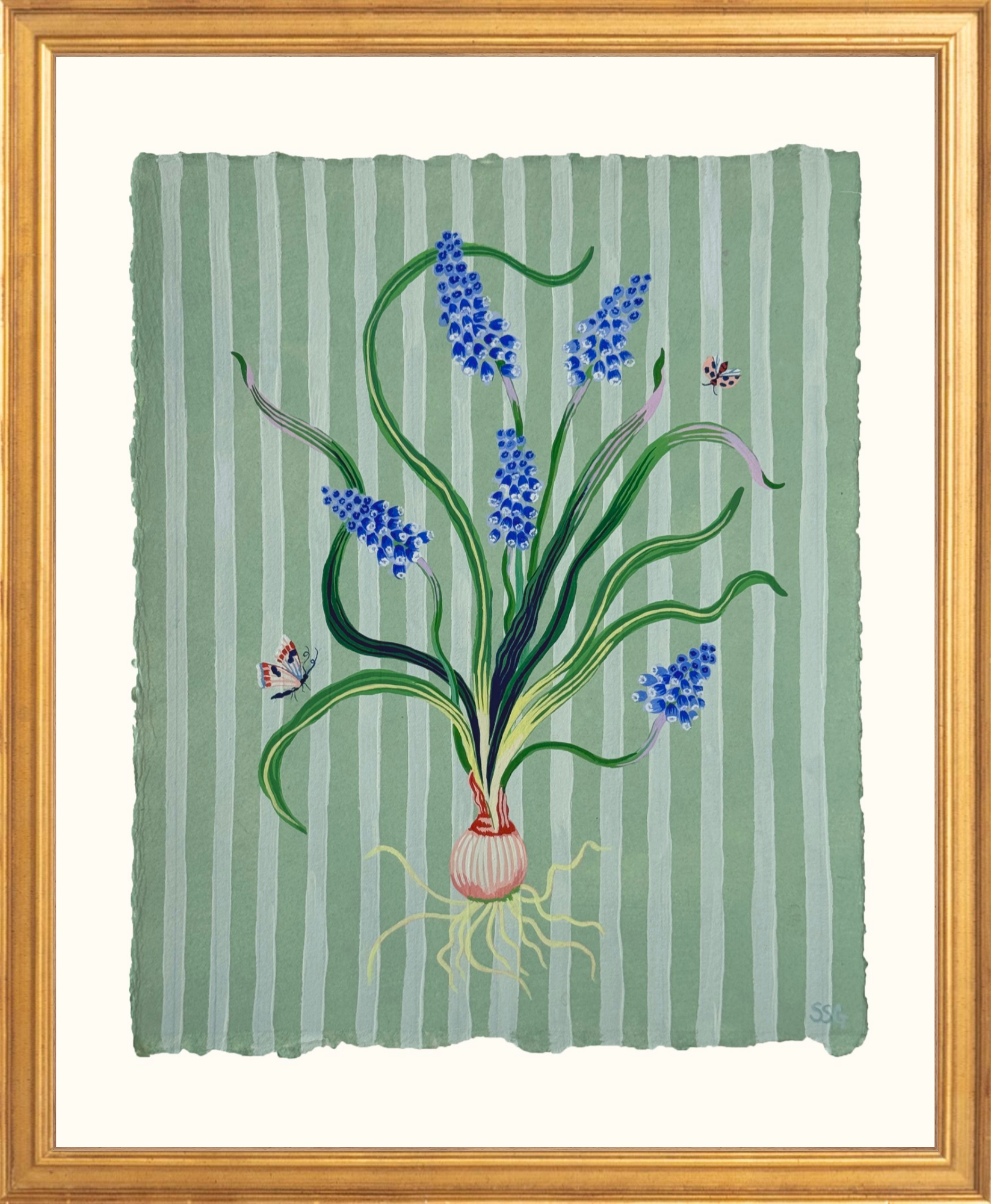 MUSCARI STRIPES 9.4" x 11.5"