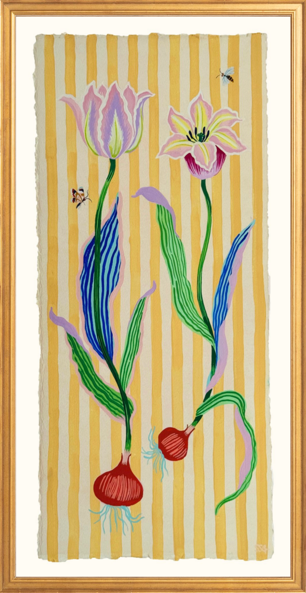 TULIP STRIPES 9.2" x 20.5"