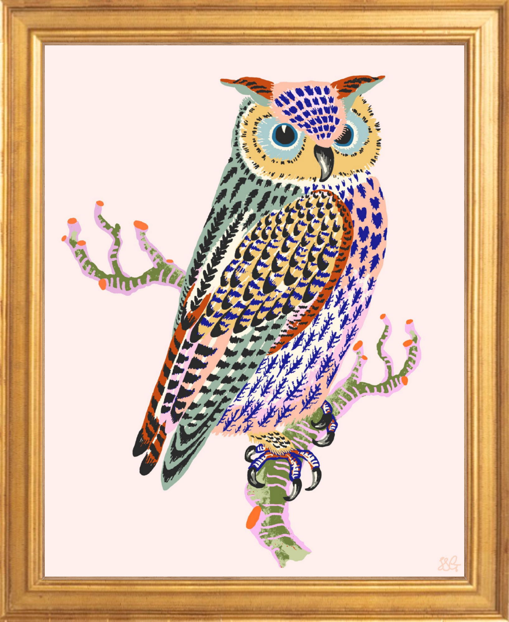 OWL 8" x 10" in 2 color options