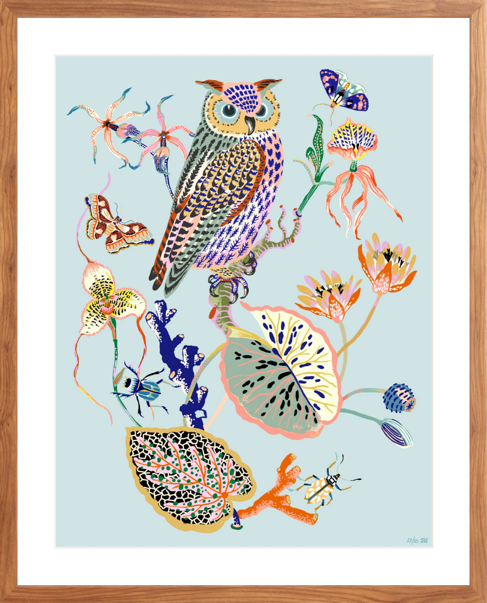 WONDERGARDEN OWL Limited Edition 20" x 26"