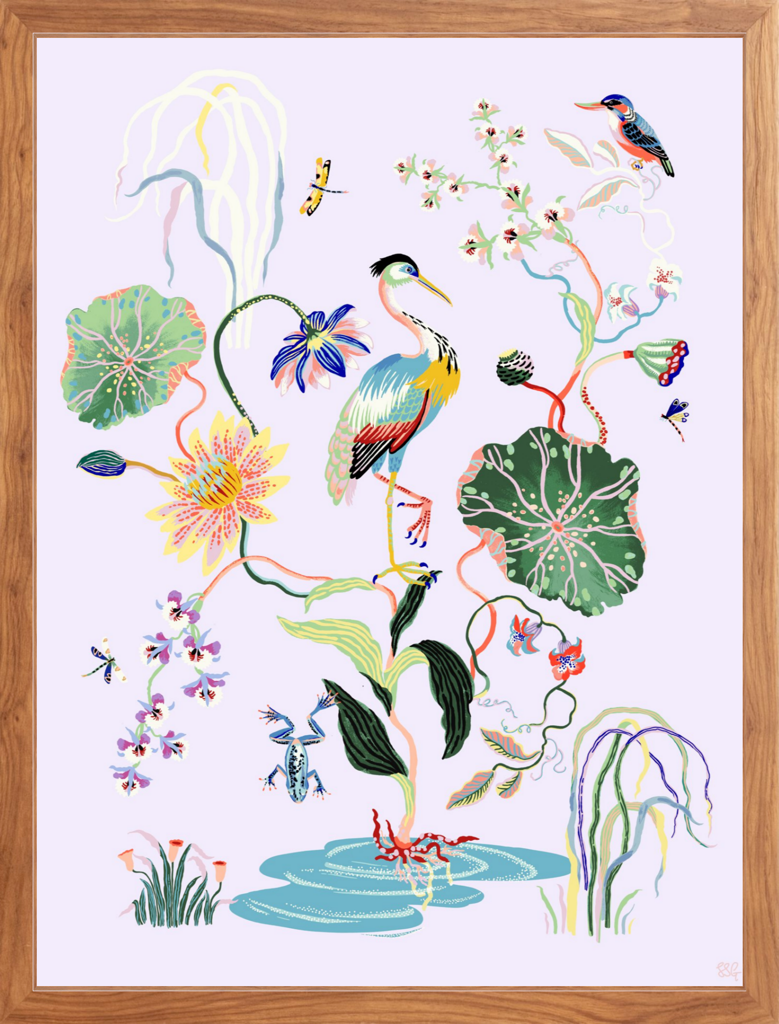 MARSH GARDEN 18"x24" in 2 color options