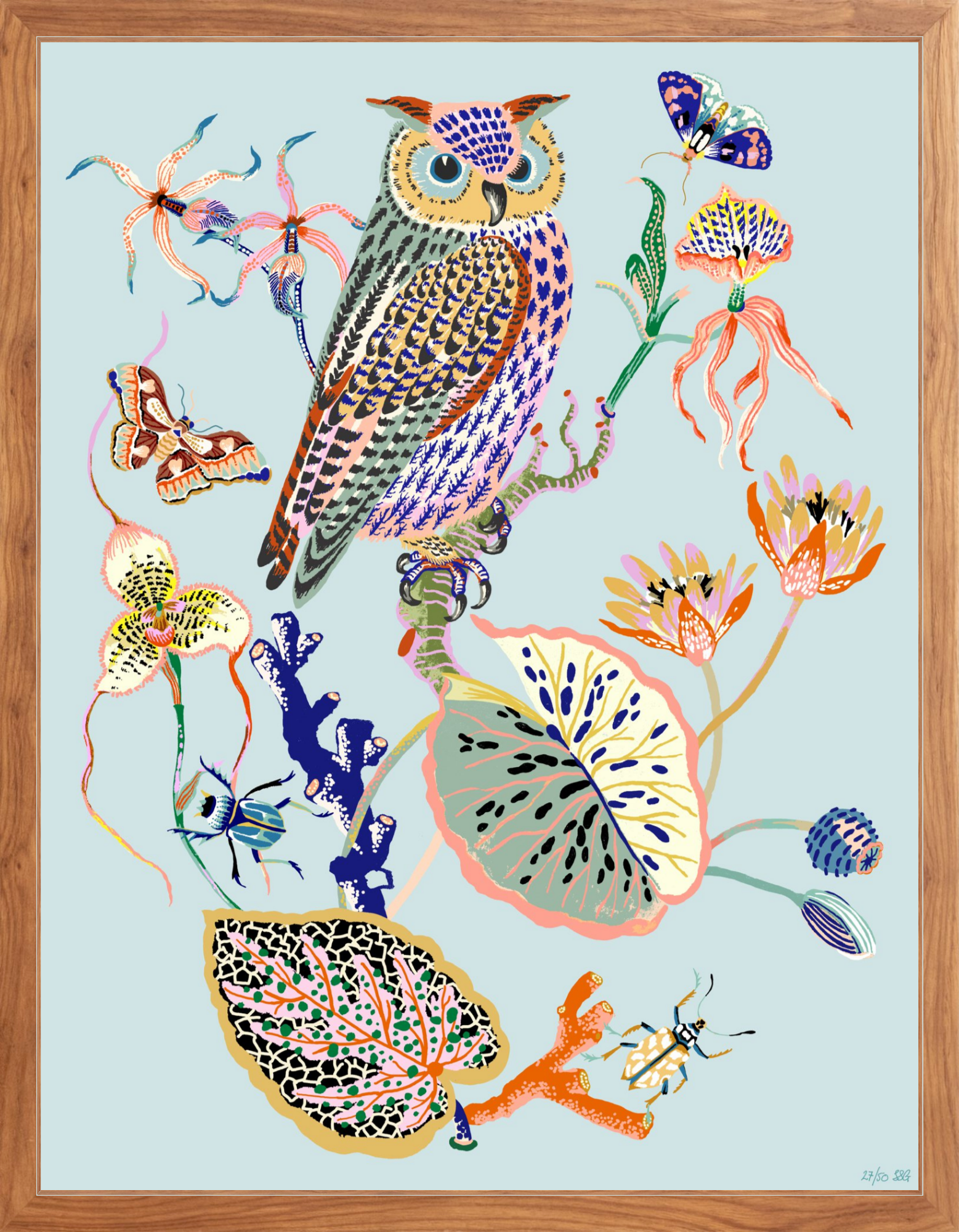 WONDERGARDEN OWL Limited Edition 20" x 26"