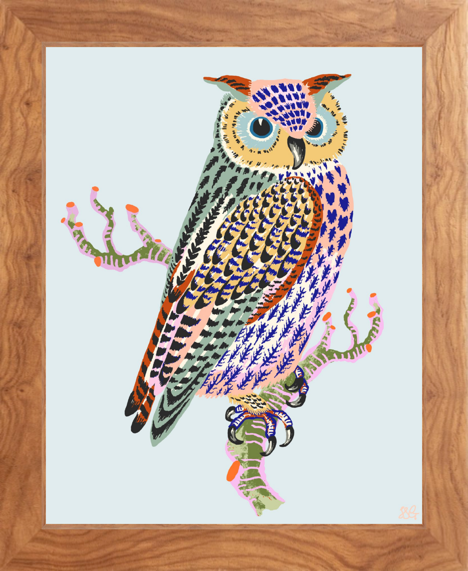 OWL 8" x 10" in 2 color options