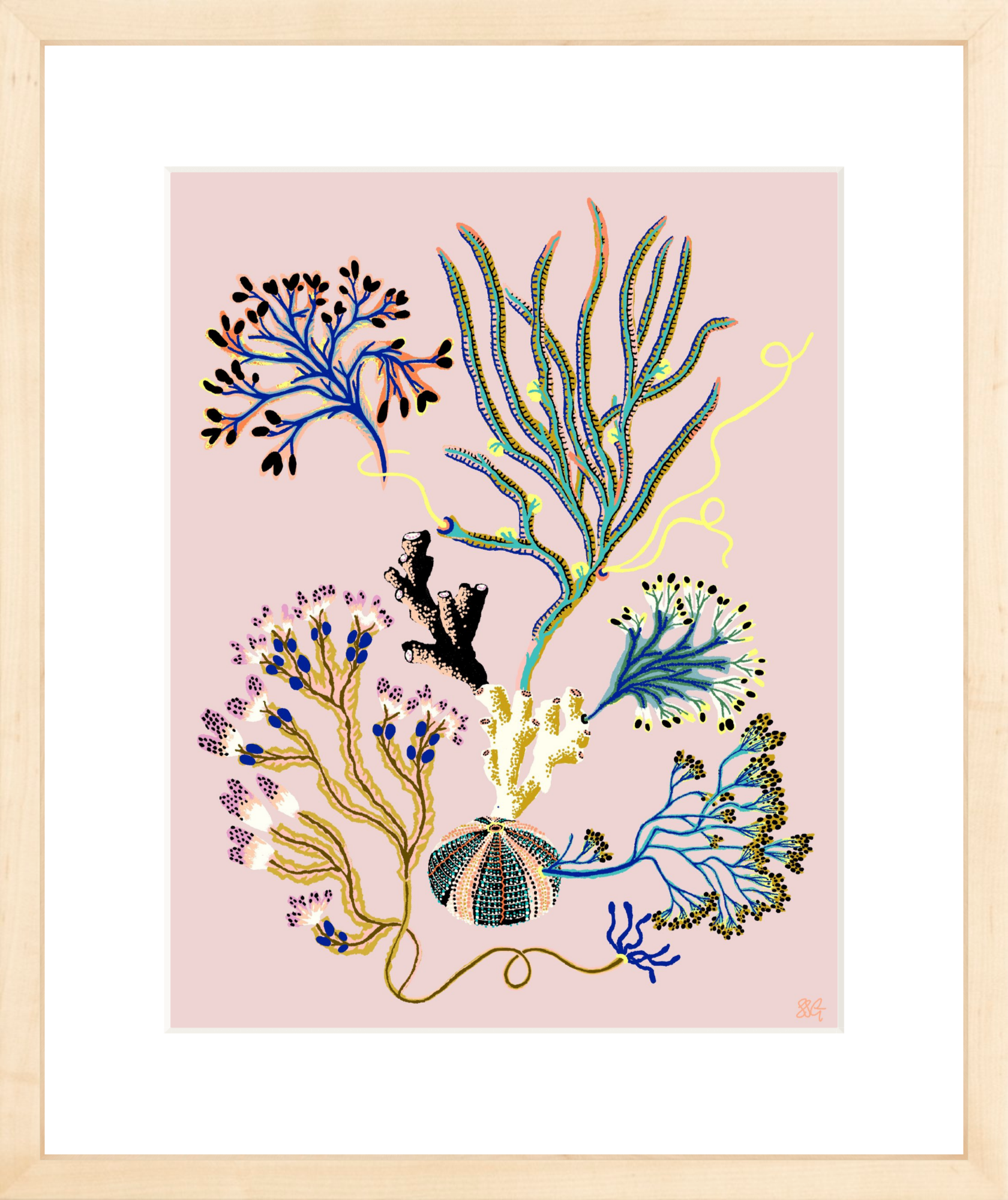 SEA GARDEN VIGNETTE 11" x 14"