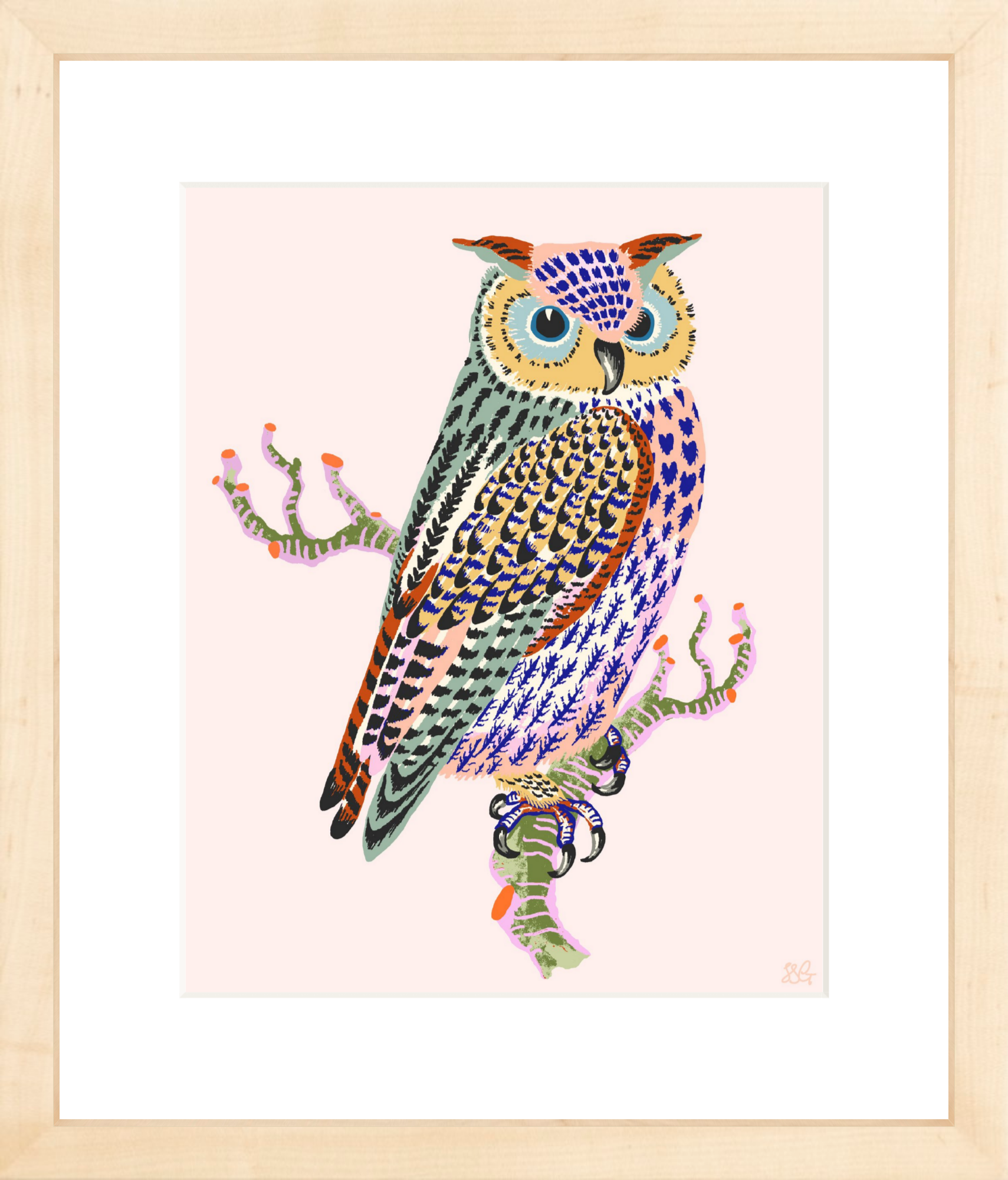 OWL 8" x 10" in 2 color options