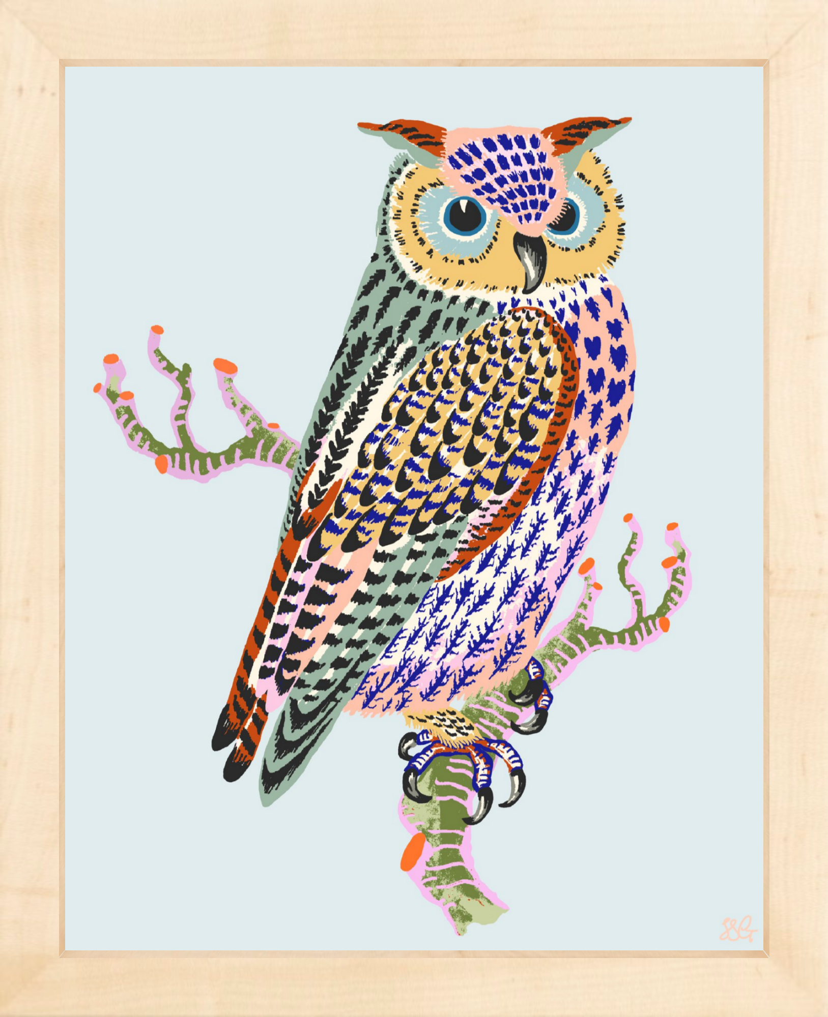 OWL 8" x 10" in 2 color options