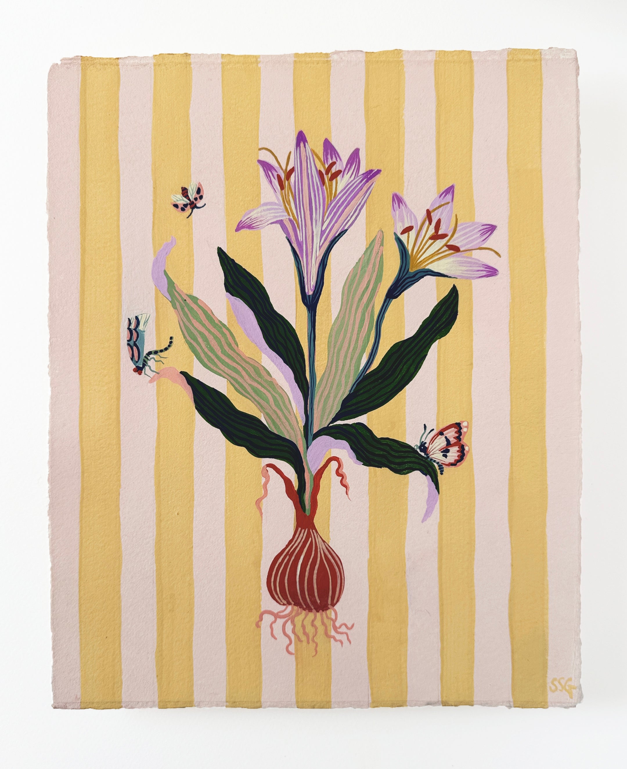 CROCUS STRIPES 9.2" x 11.2"