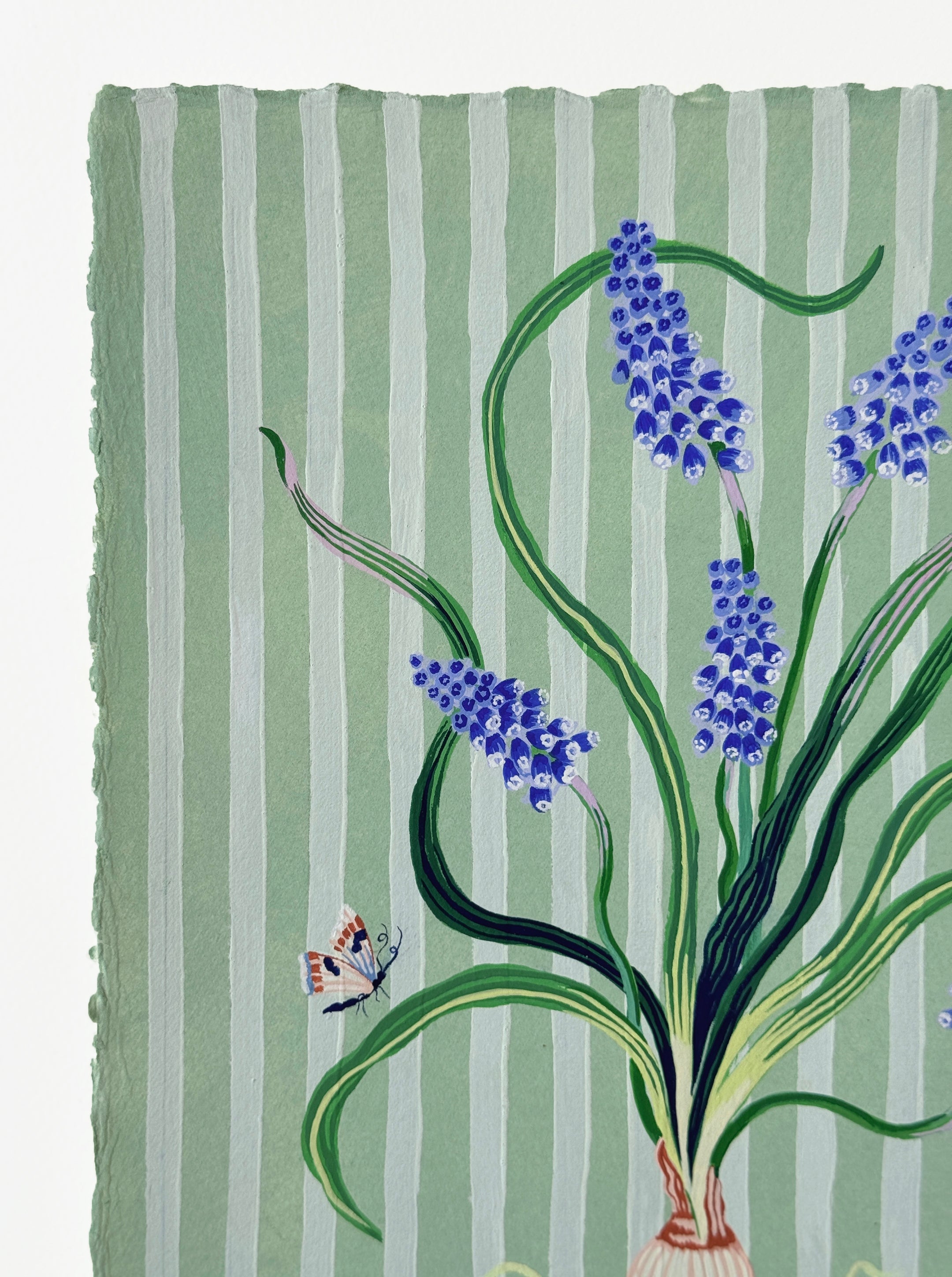 MUSCARI STRIPES 9.4" x 11.5"