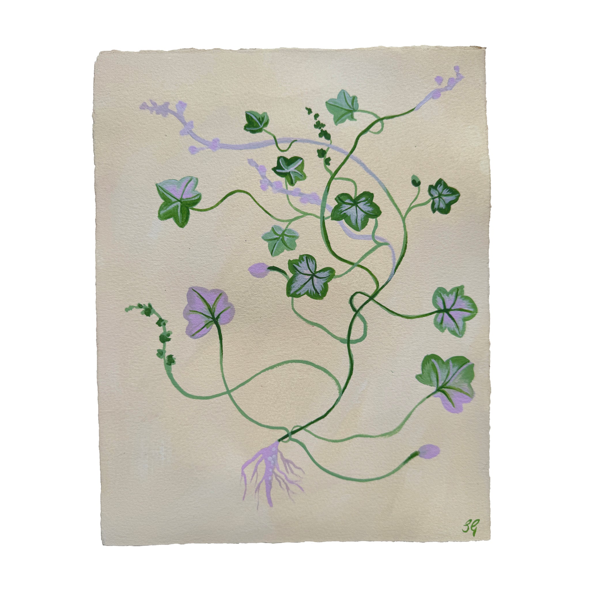 SWEET CLIMBER study on cream 7.5"x9.5"