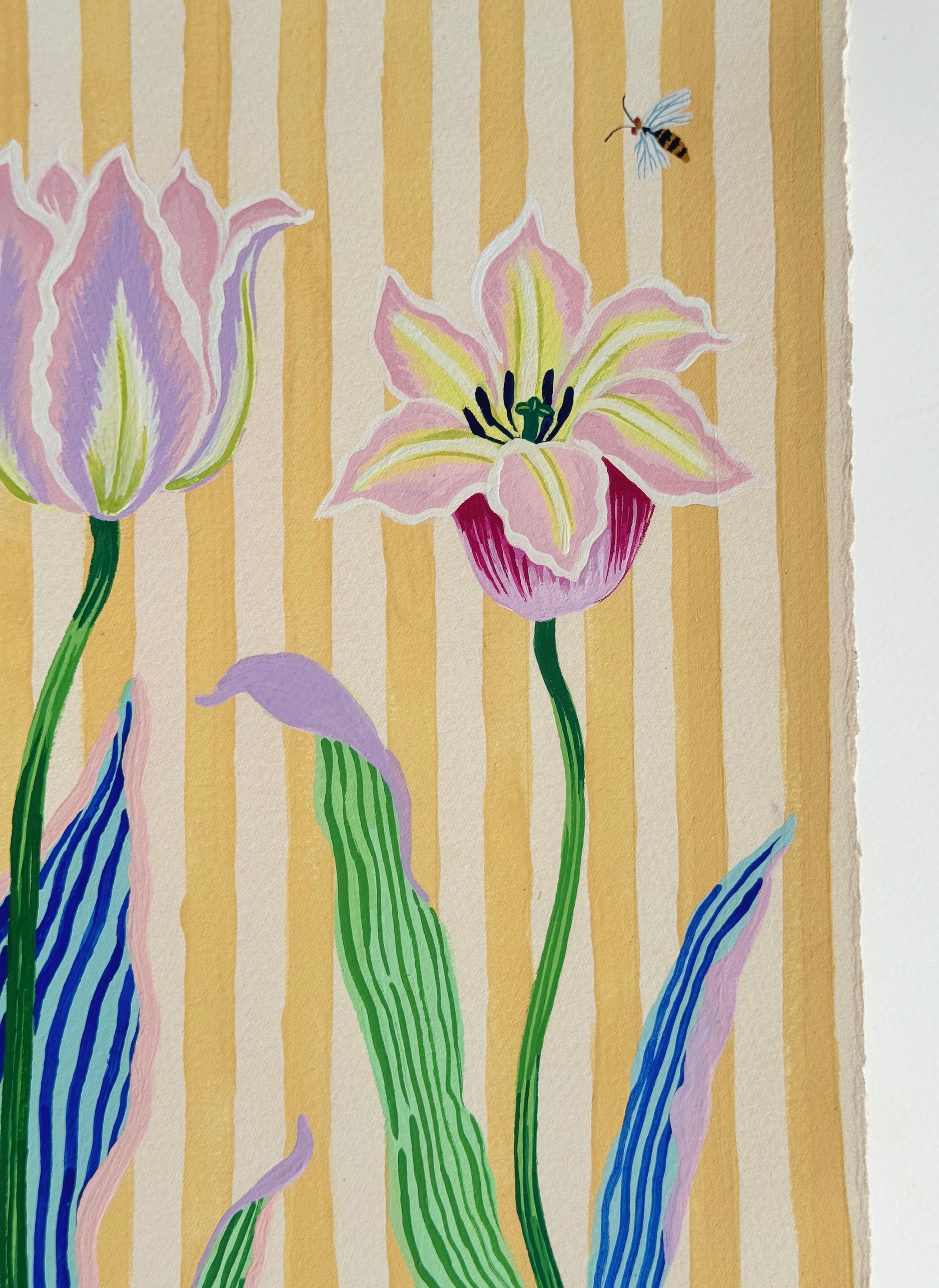 TULIP STRIPES 9.2" x 20.5"