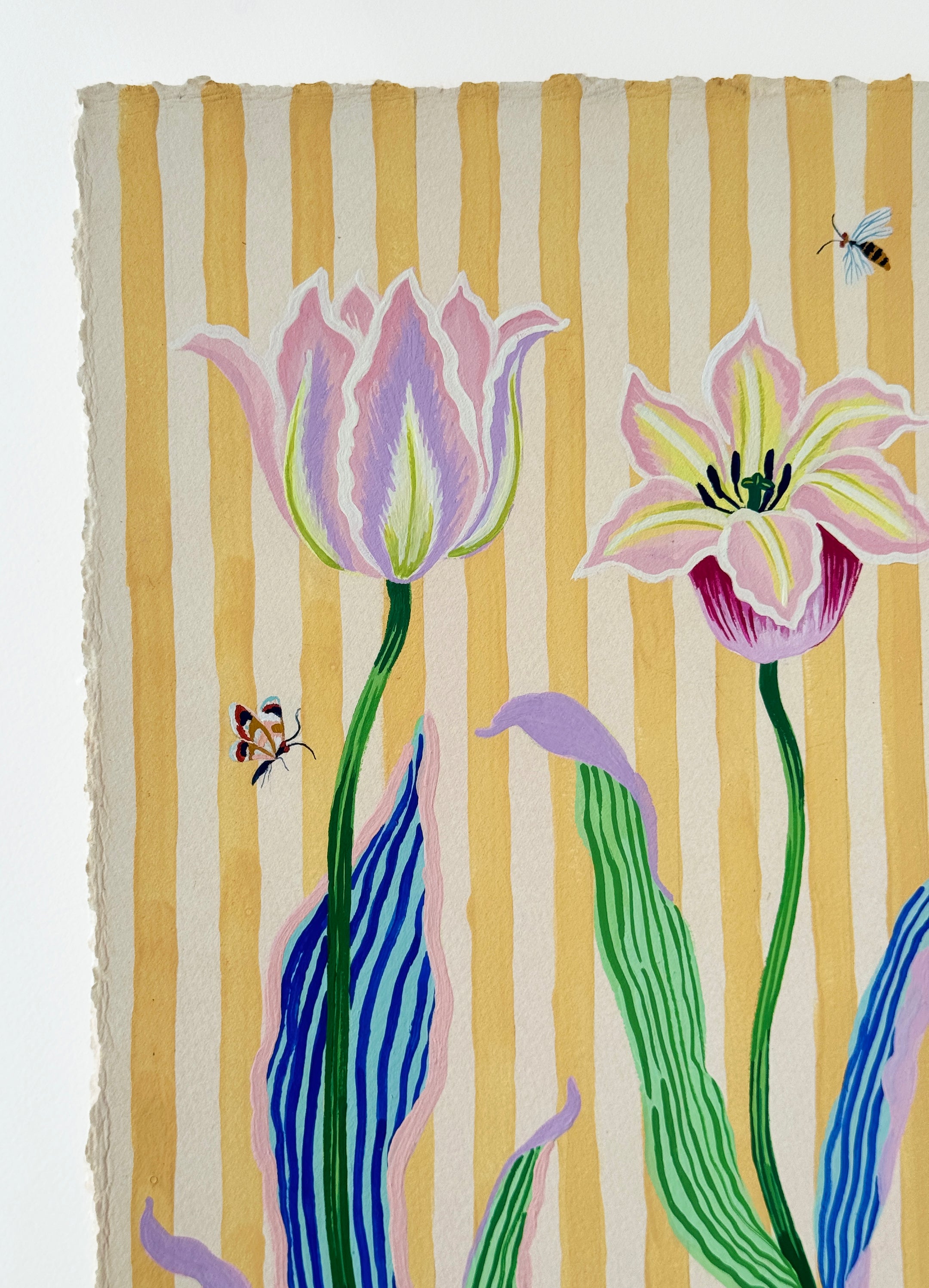 TULIP STRIPES 9.2" x 20.5"