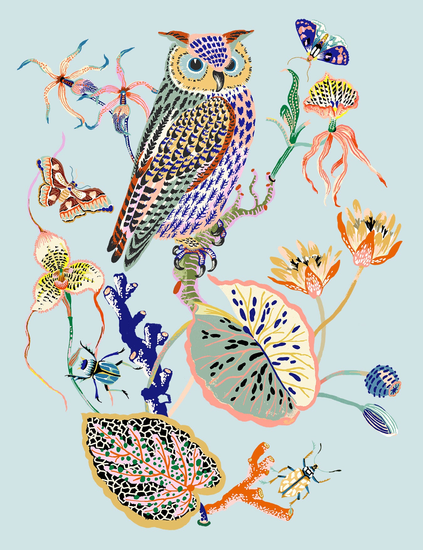 WONDERGARDEN OWL Limited Edition 20" x 26"