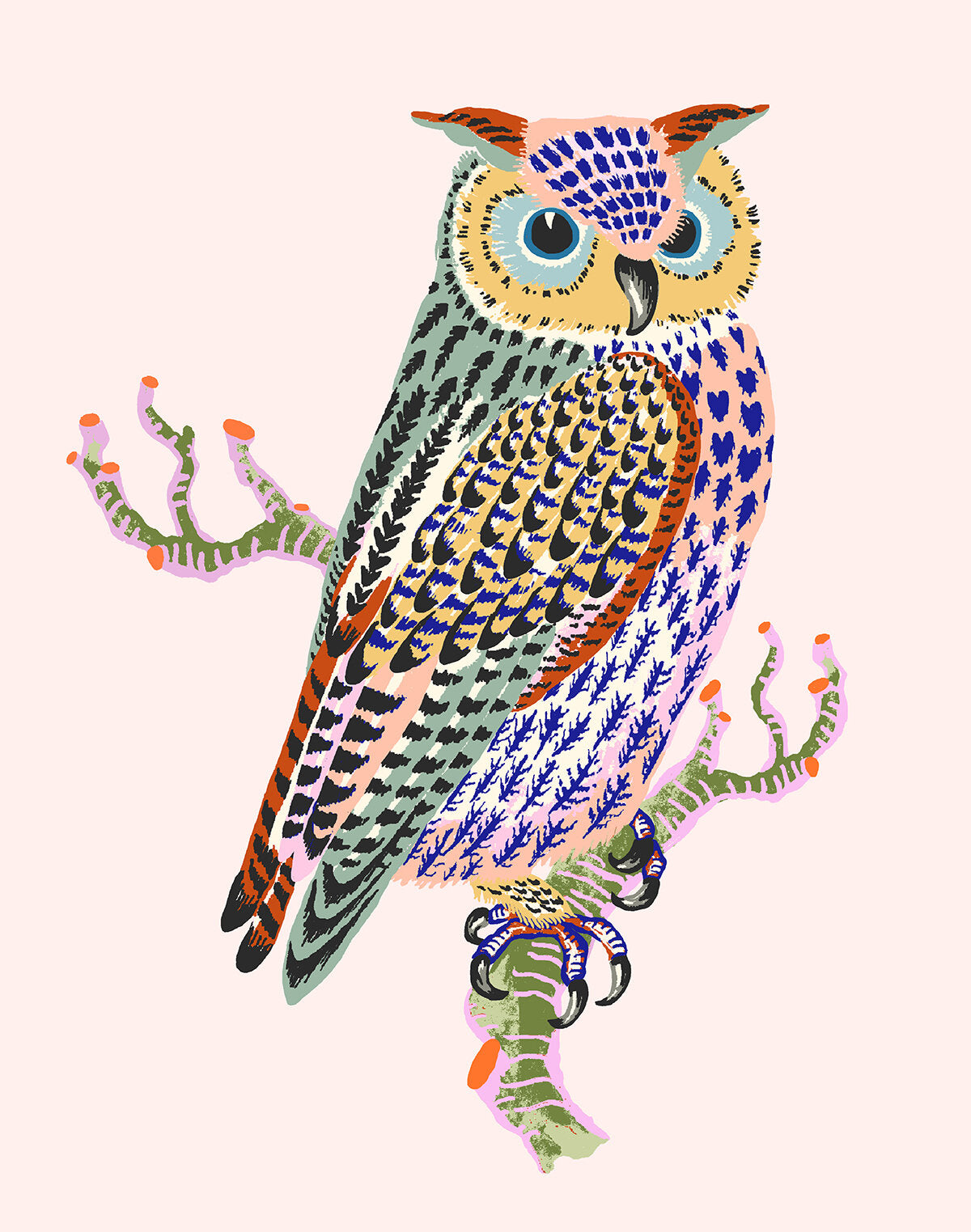 OWL MINI PRINT 8" x 10" in 2 colour options