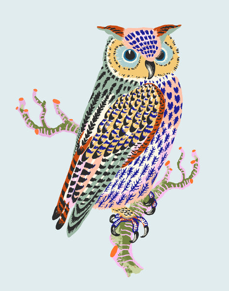 OWL MINI PRINT 8" x 10" in 2 colour options